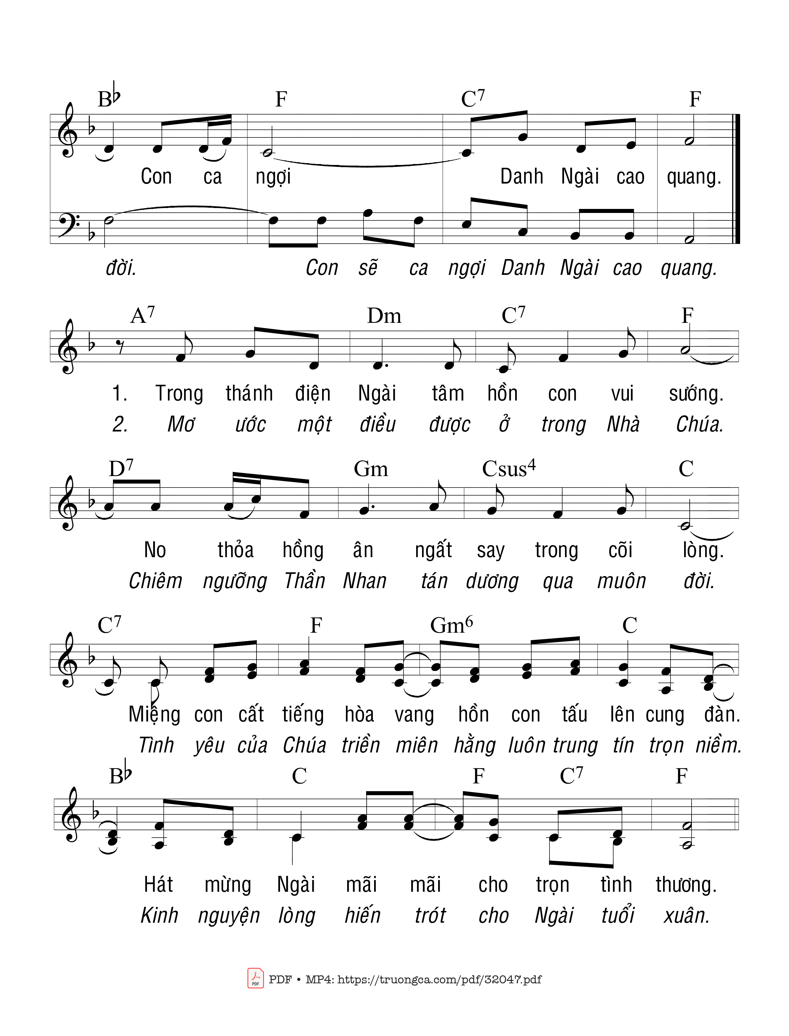 Page 2 of Sheet music PDF Bước Vào Cung Thánh 2 - Ngọc Linh