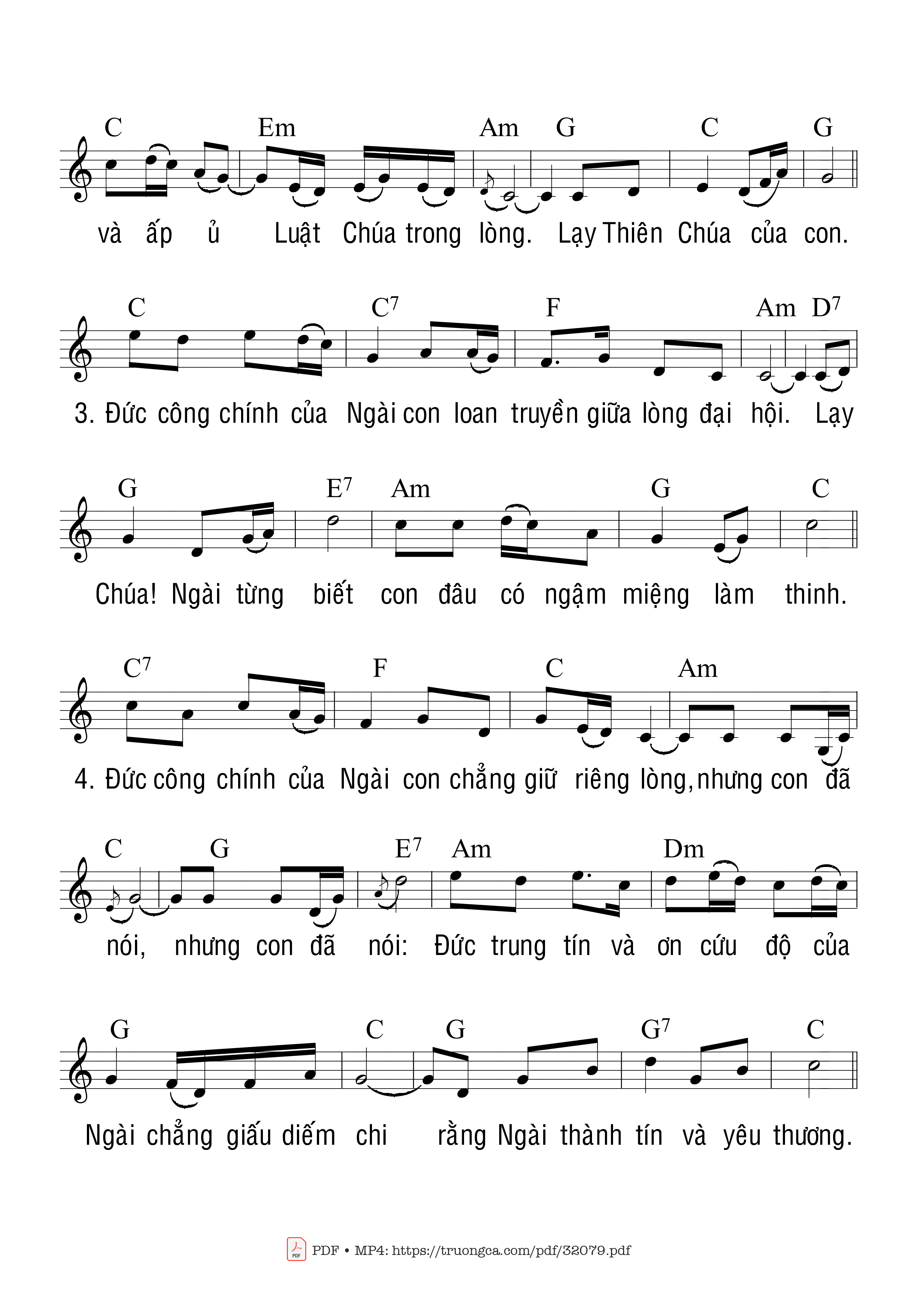 Page 2 of Sheet music PDF Thánh Vịnh 39, Này Con Xin Đến - Ngọc Linh