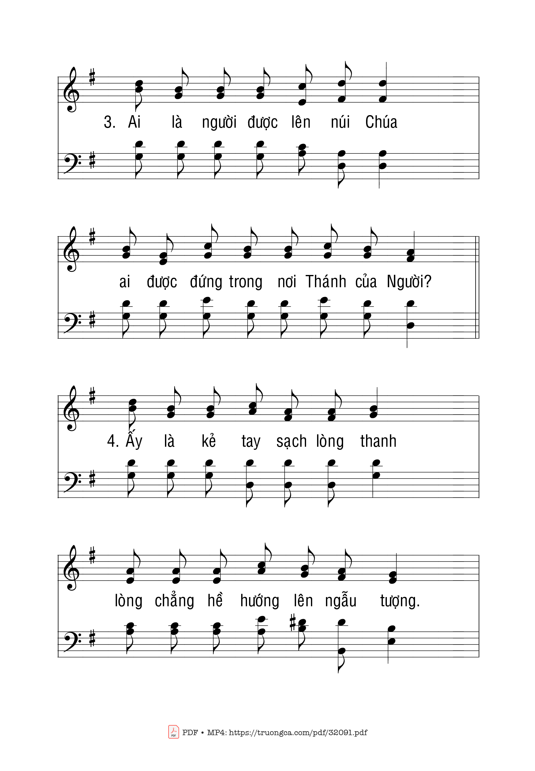 Page 2 of Sheet music PDF Thánh Vịnh 24 - Ngọc Linh