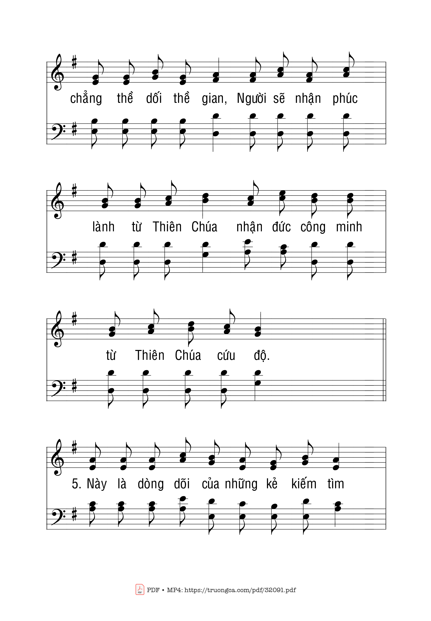 Page 3 of Sheet music PDF Thánh Vịnh 24 - Ngọc Linh