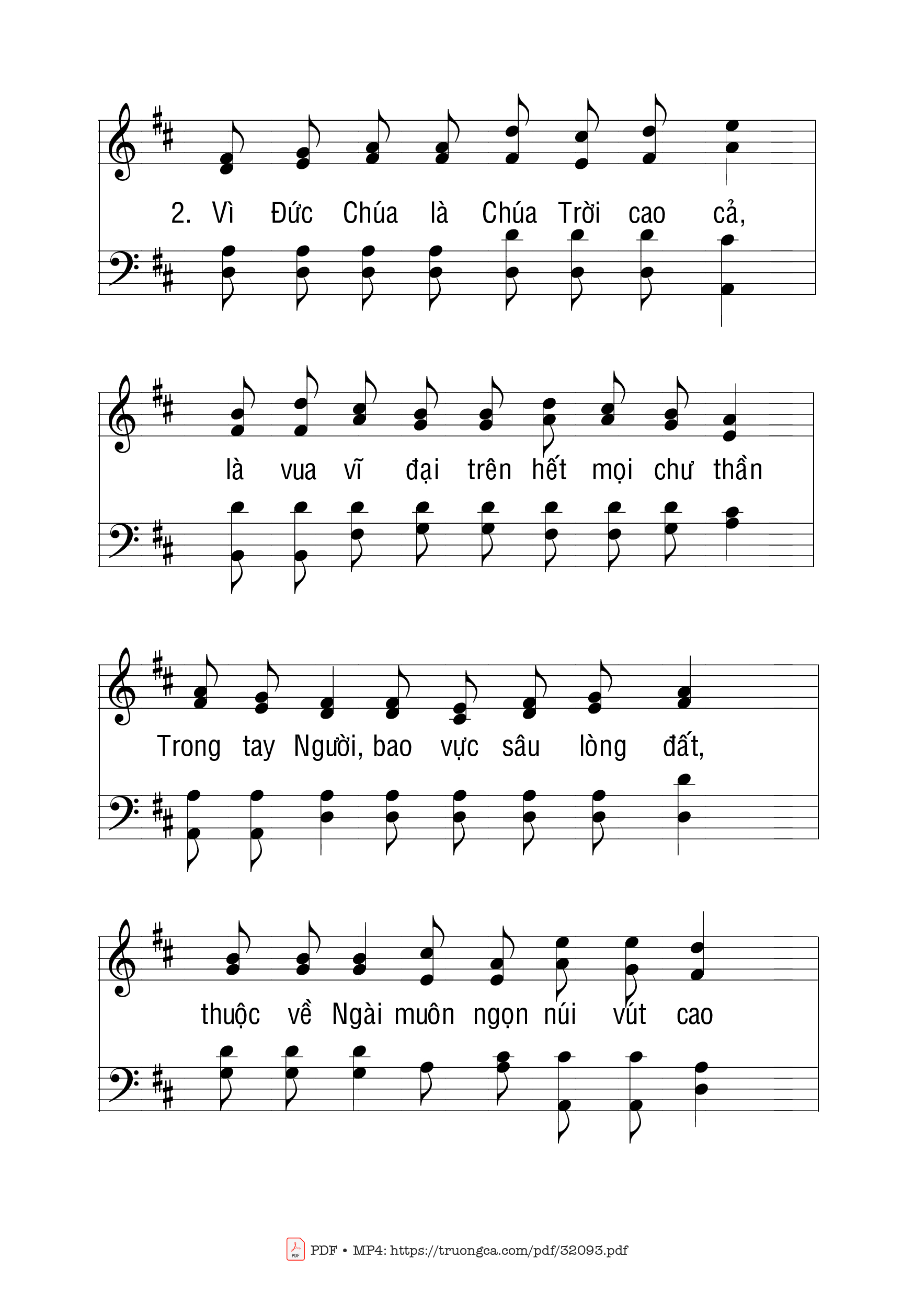 Page 2 of Sheet music PDF Thánh Vịnh 95 - Ngọc Linh