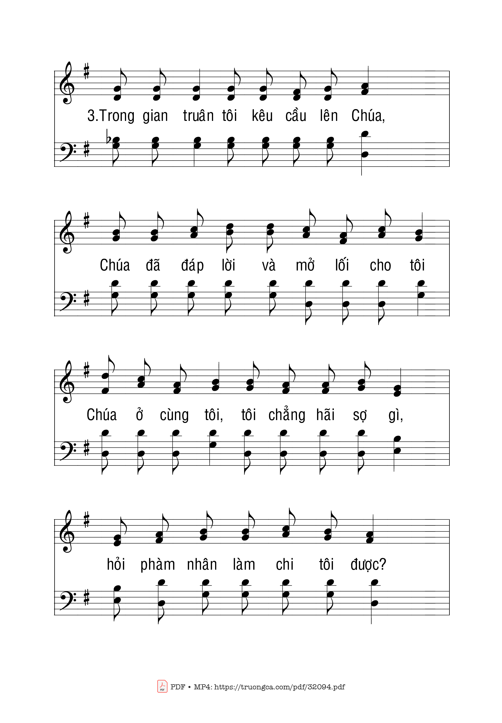 Page 3 of Sheet music PDF Thánh Vịnh 118 - Ngọc Linh