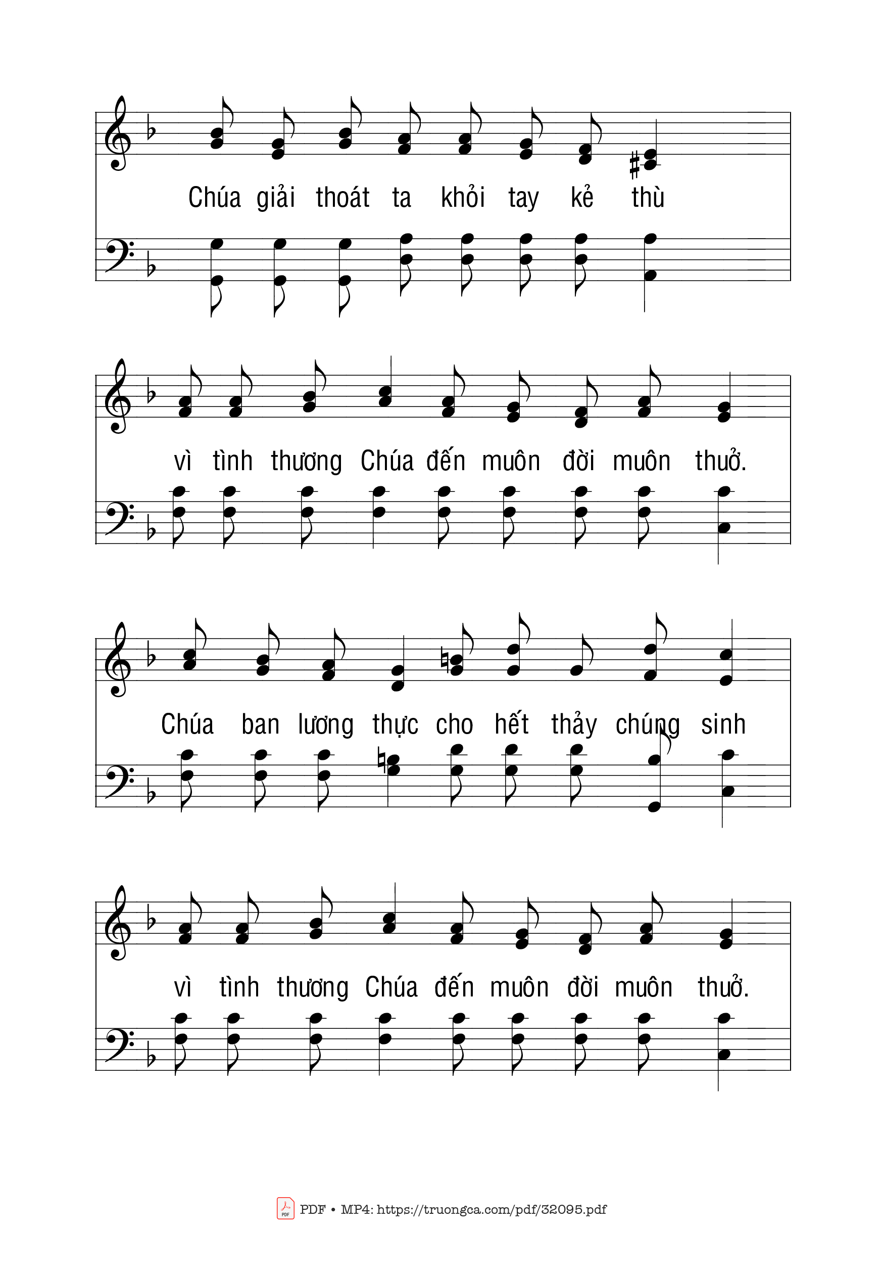 Page 14 of Sheet music PDF Thánh Vịnh 136 - Ngọc Linh