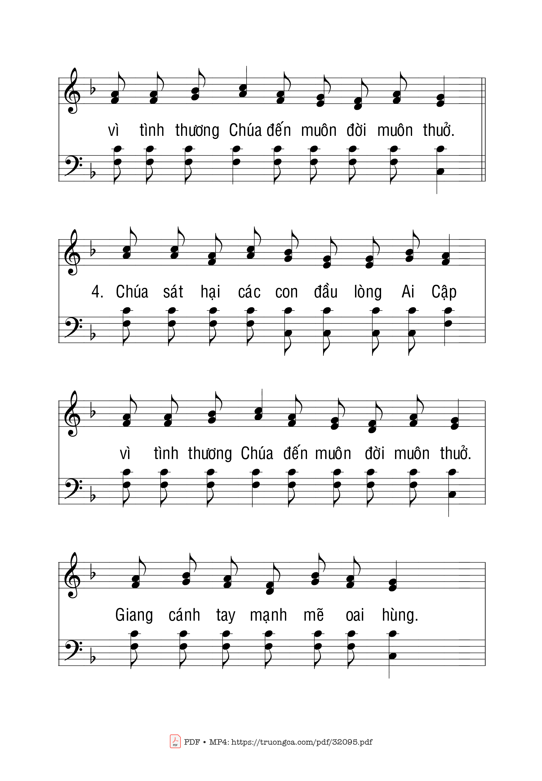 Page 5 of Sheet music PDF Thánh Vịnh 136 - Ngọc Linh