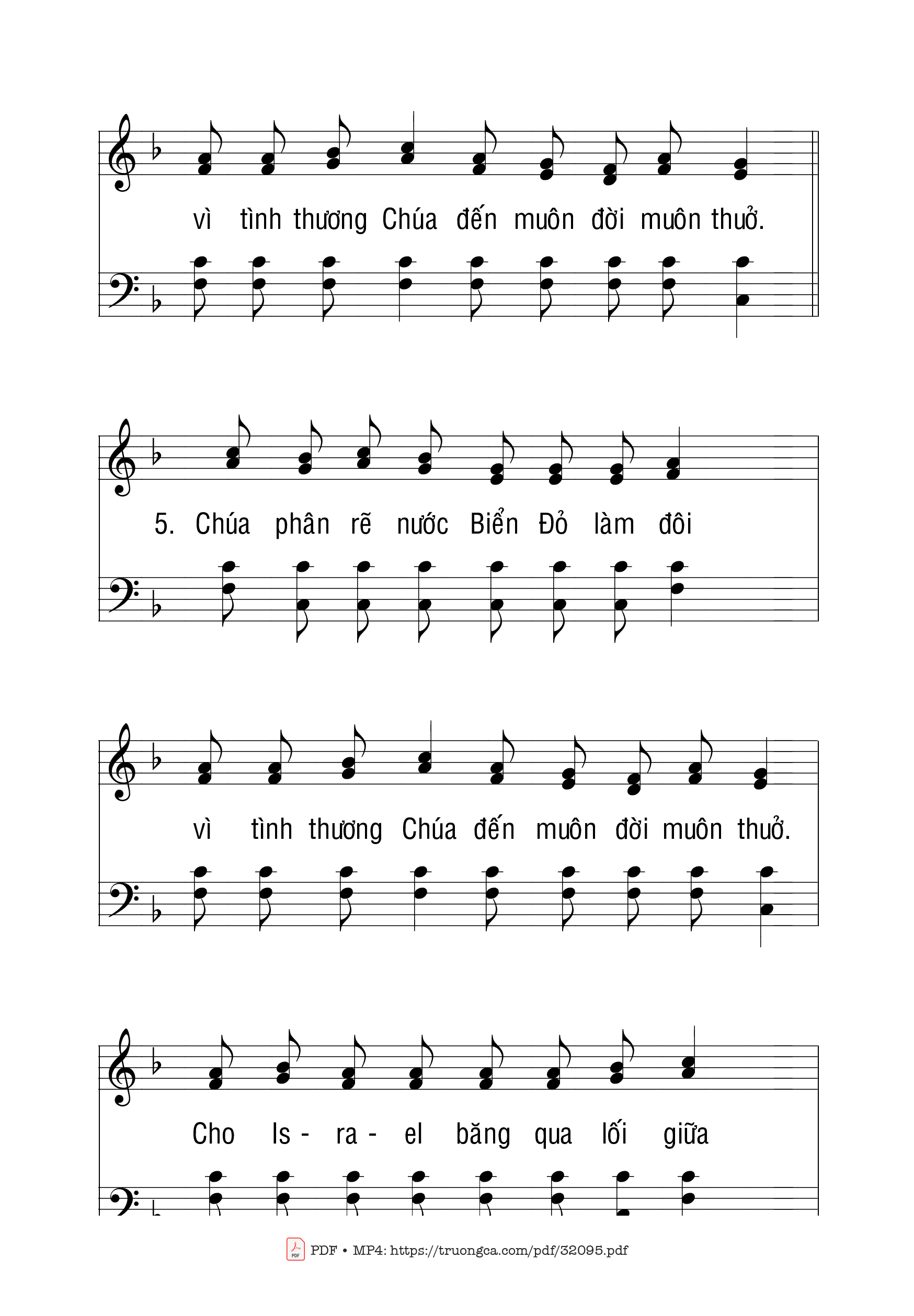 Page 6 of Sheet music PDF Thánh Vịnh 136 - Ngọc Linh