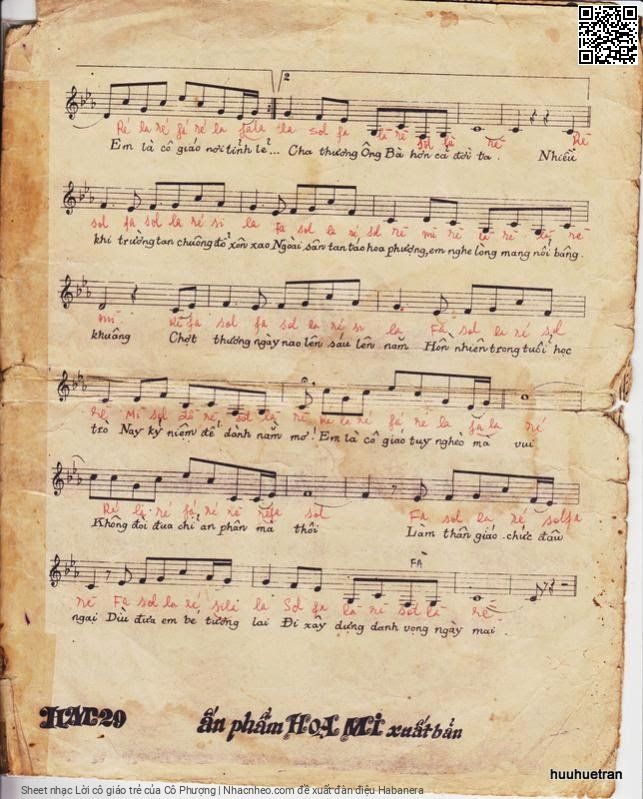 Page 3 of Sheet music PDF Lời cô giáo trẻ - Cô Phượng