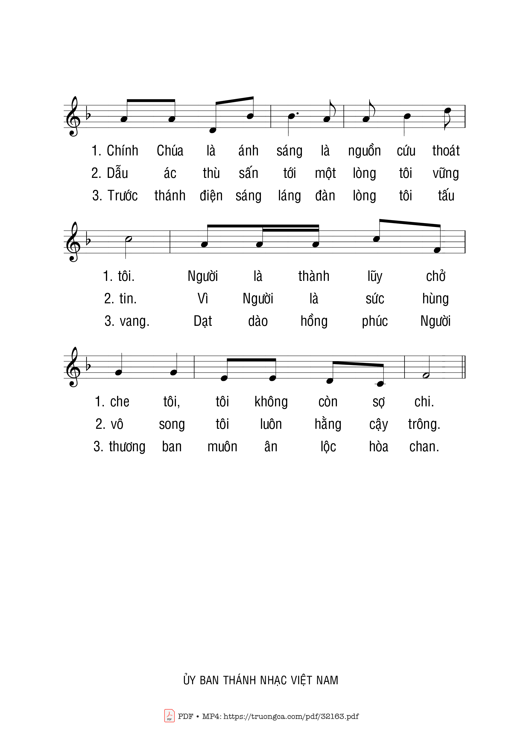 Page 2 of Sheet music PDF Thánh Vịnh 27, Tôi Luôn Ước Mong - Ngọc Linh