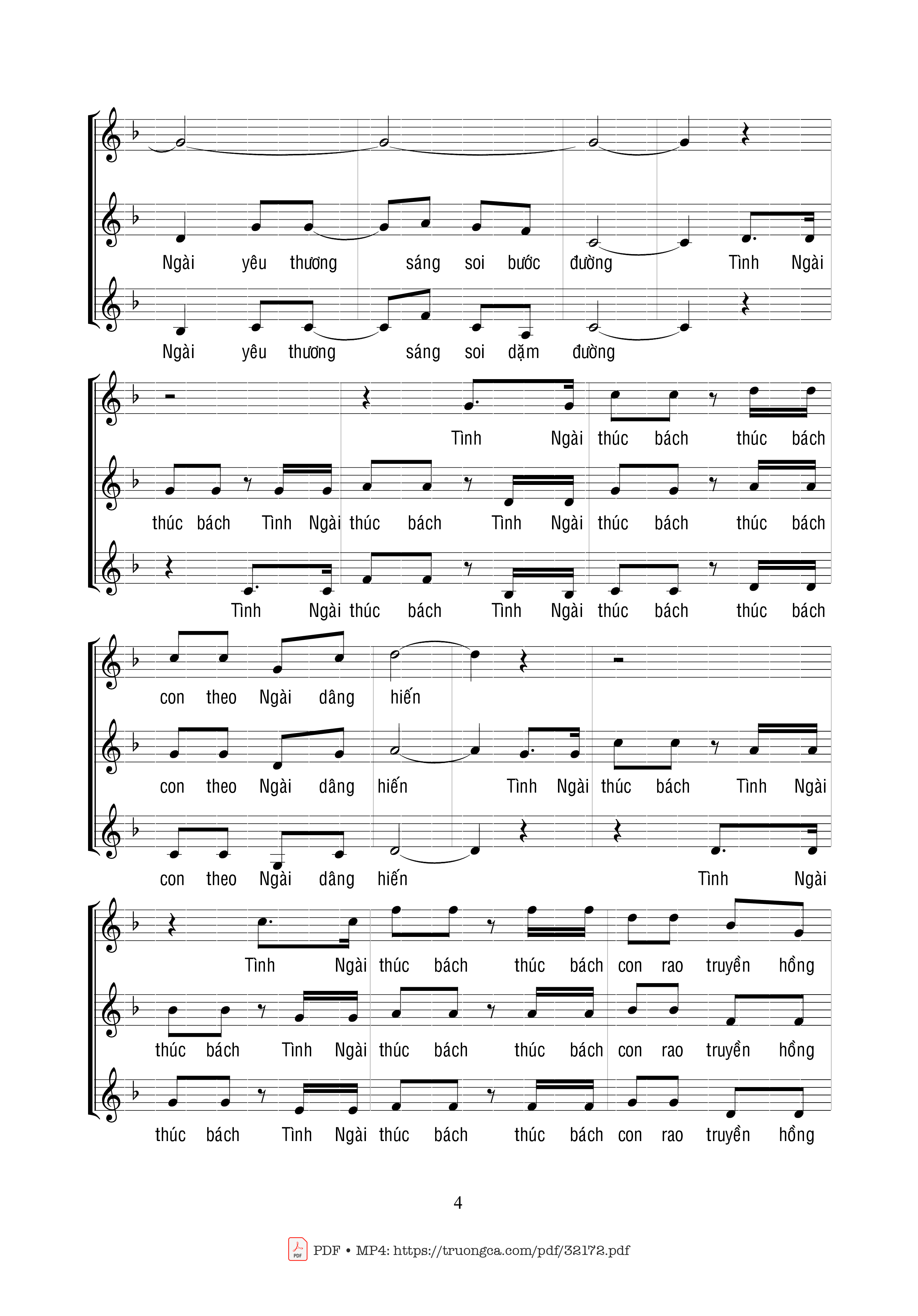 Page 4 of Sheet music PDF Trường Ca Tạ Ơn - Ngọc Linh