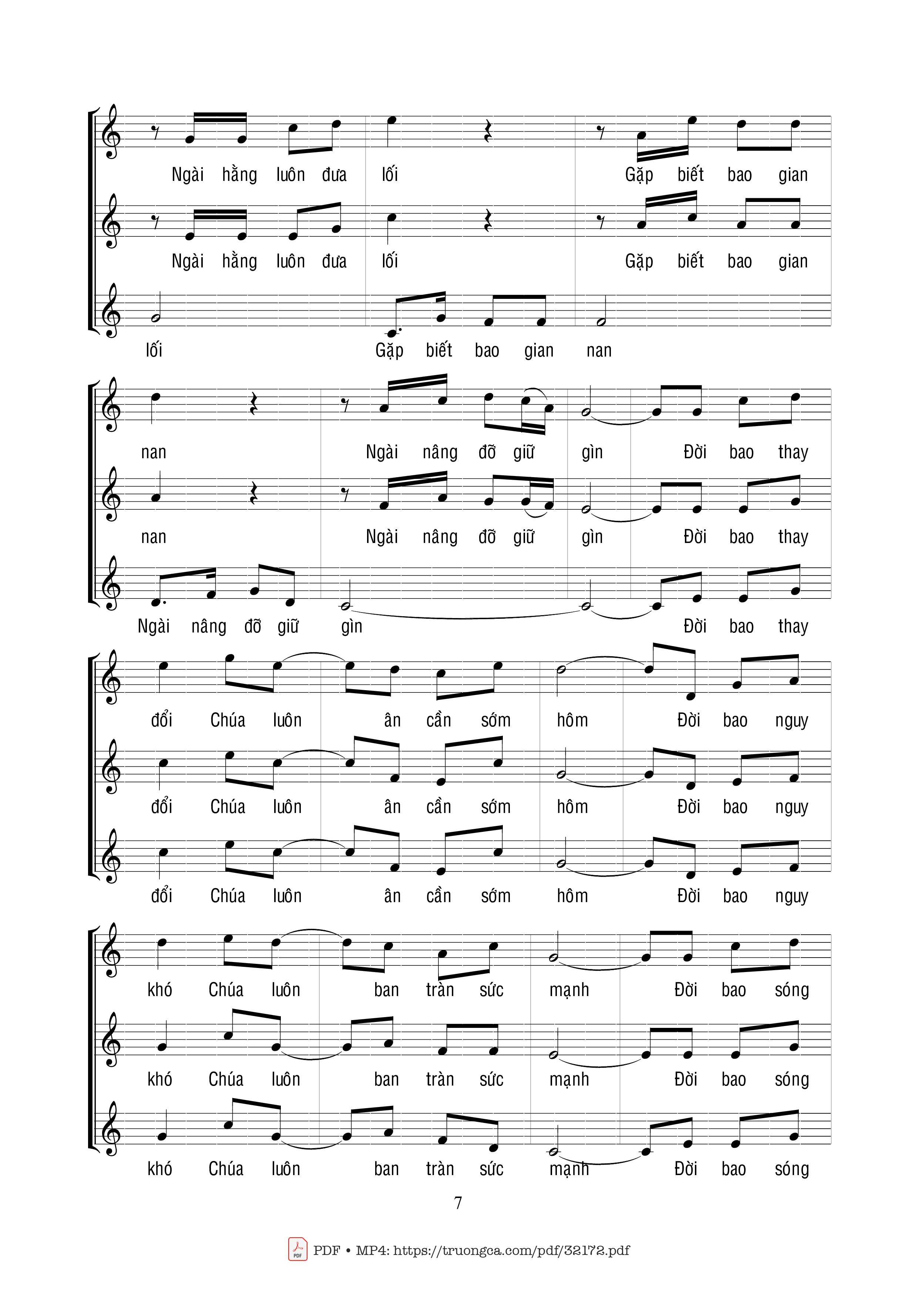 Page 7 of Sheet music PDF Trường Ca Tạ Ơn - Ngọc Linh