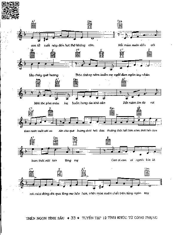 Page 2 of Sheet music PDF Lời của mẹ - Từ Công Phụng
