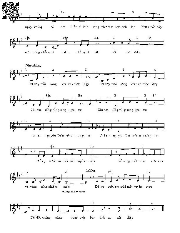 Page 2 of Sheet music PDF Bản tình ca bất diệt - Võ Tá Hân