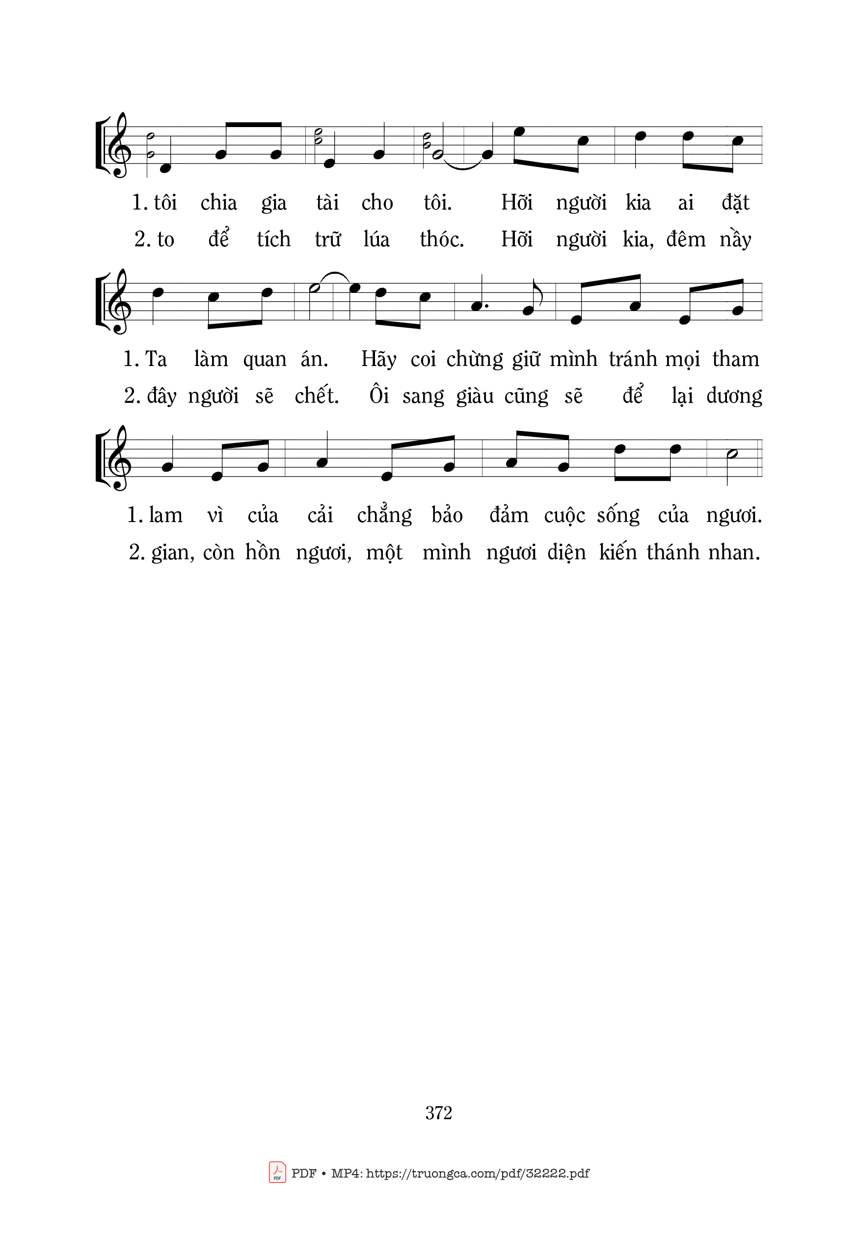 Page 2 of Sheet music PDF Đêm Nay - Mi Trầm