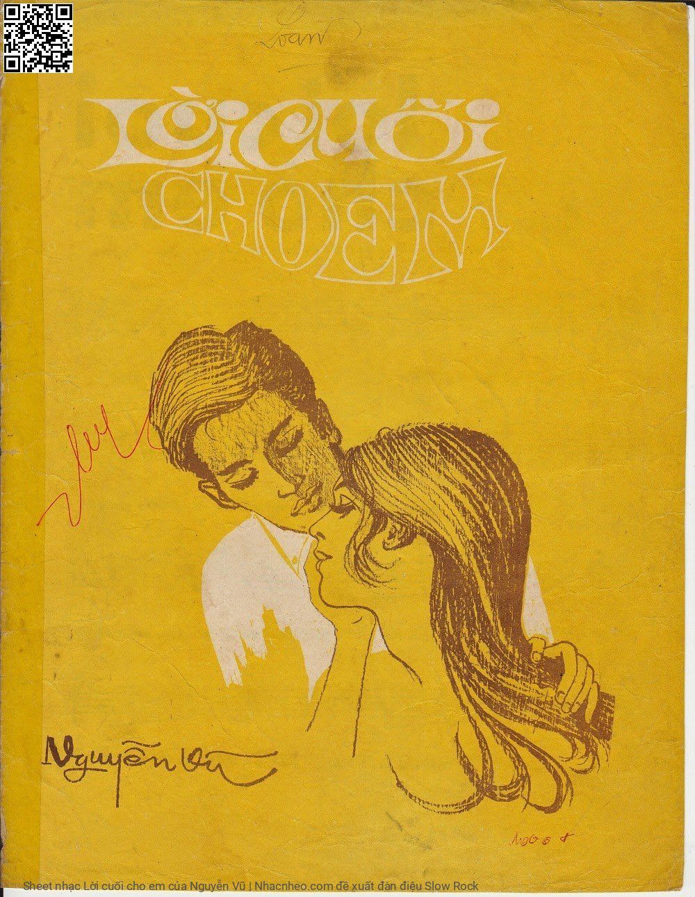 Sheet PDF of Lời cuối cho em