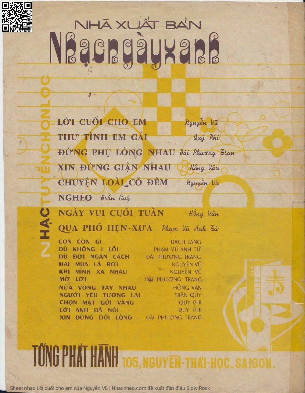 Page 4 of Sheet music PDF Lời cuối cho em - Nguyễn Vũ
