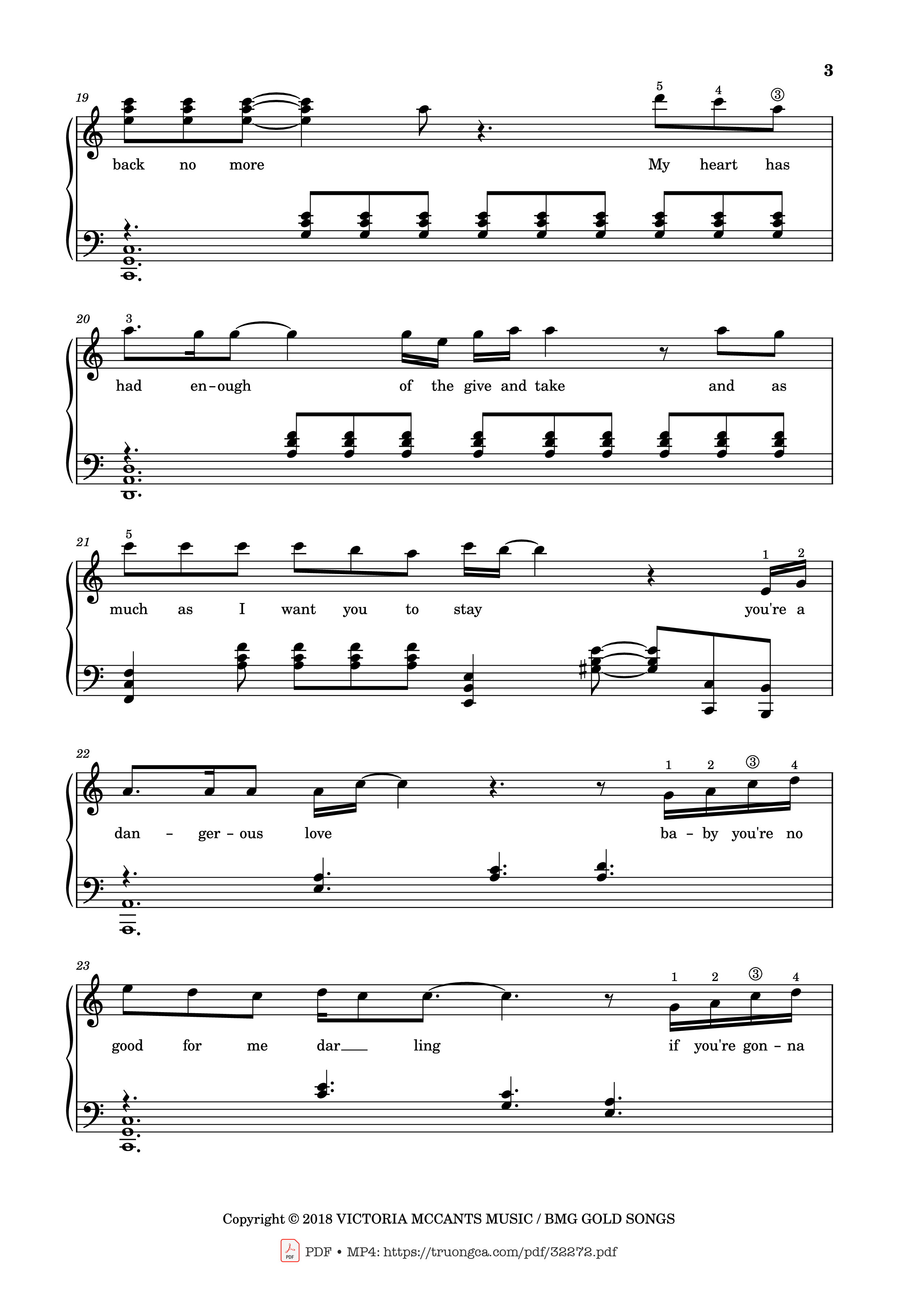 Page 3 of Sheet music PDF Piano Leave Me Lonely Piano - Thomas Lee Brown