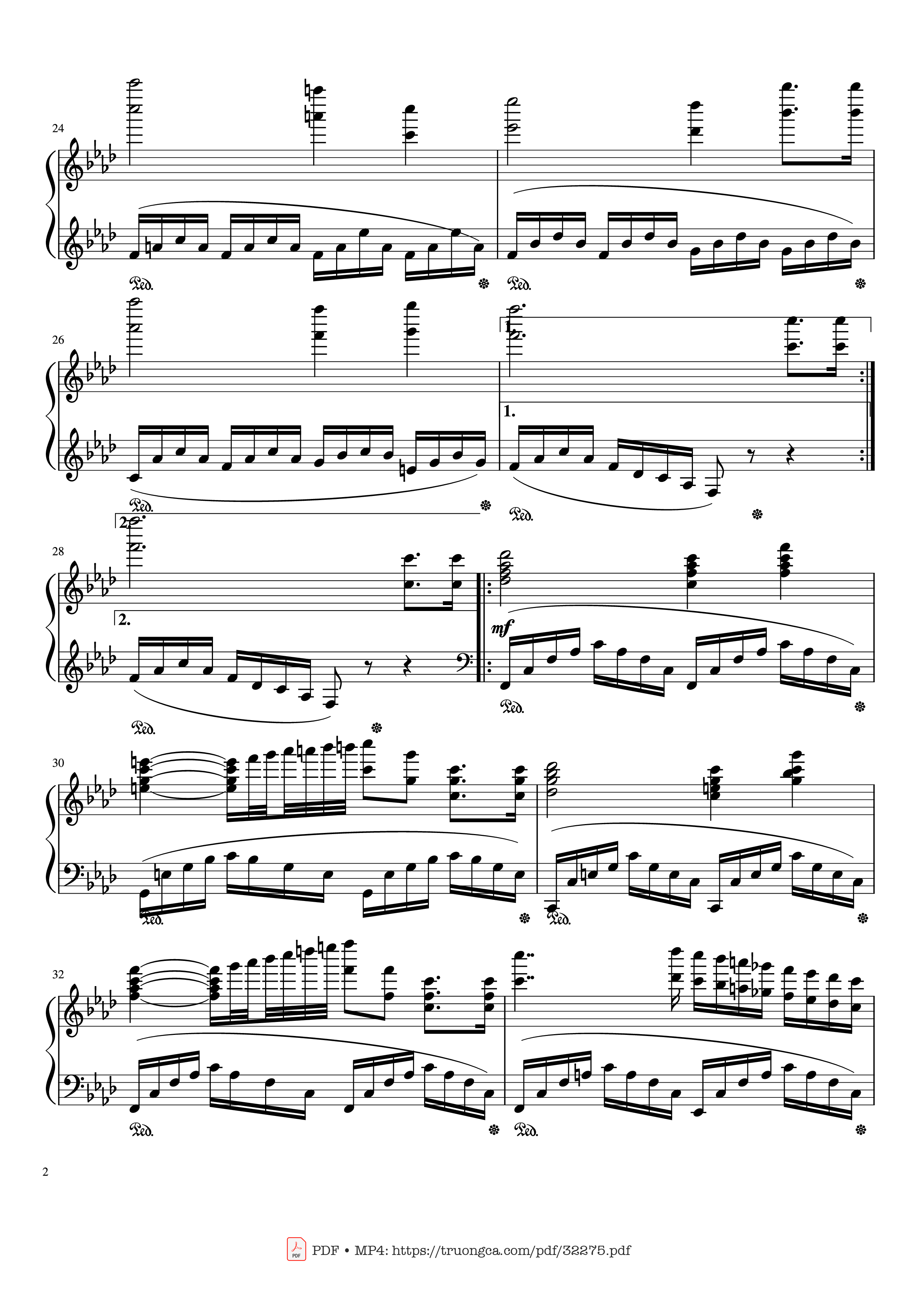 Page 2 of Sheet music PDF Piano Happy Birthday Sad Version Piano - Jake Schembri
