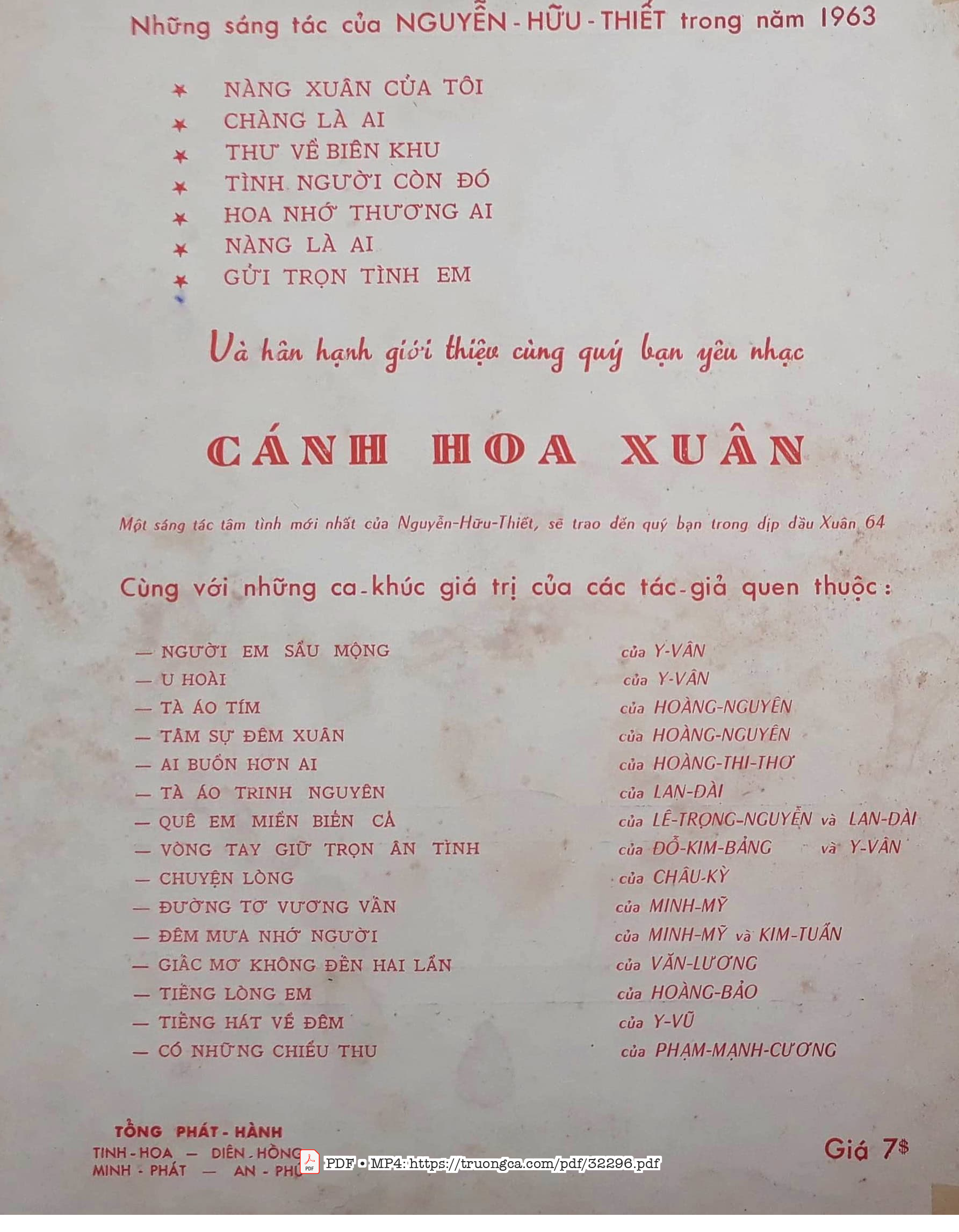 Page 4 of Sheet music PDF Gửi trọn tình em - Nguyễn Hữu Thiết