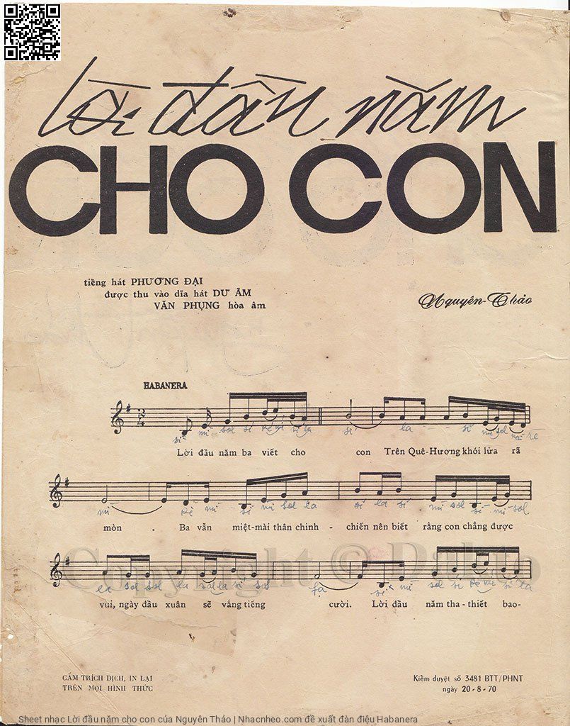 Page 2 of Sheet music PDF Lời đầu năm cho con - Nguyên Thảo