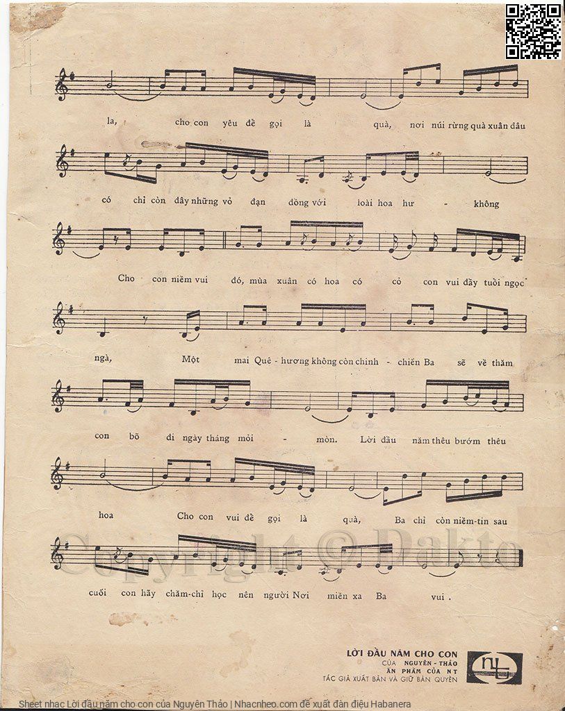 Page 3 of Sheet music PDF Lời đầu năm cho con - Nguyên Thảo