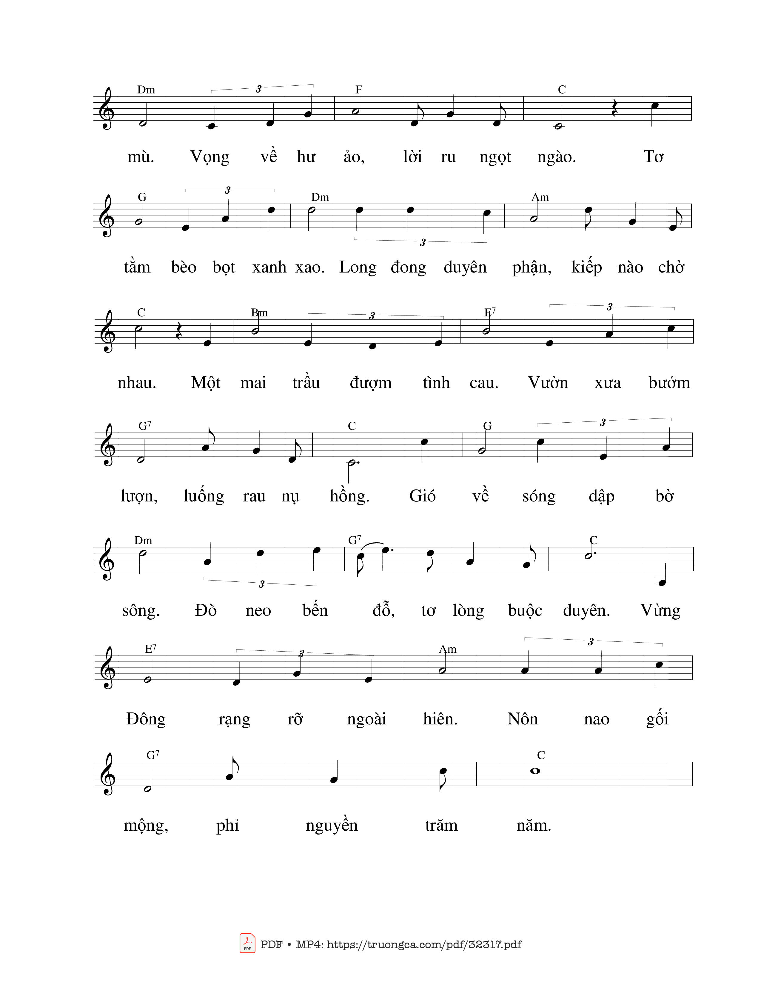 Page 2 of Sheet music PDF Một mai lời hò hẹn - Ngô Đạo