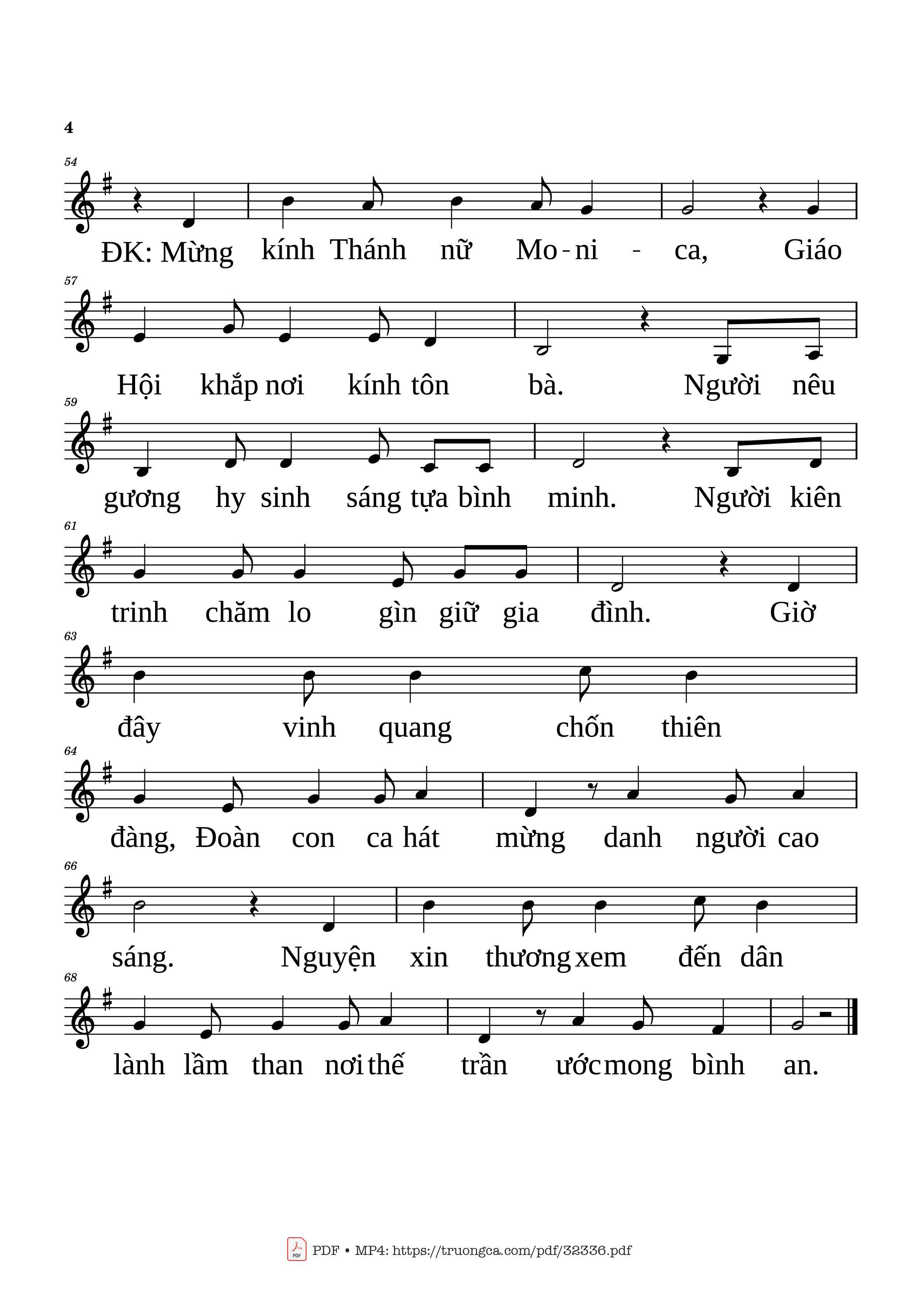 Page 4 of Sheet music PDF Mừng Kính Thánh Nữ Monica Piano - Hải ánh