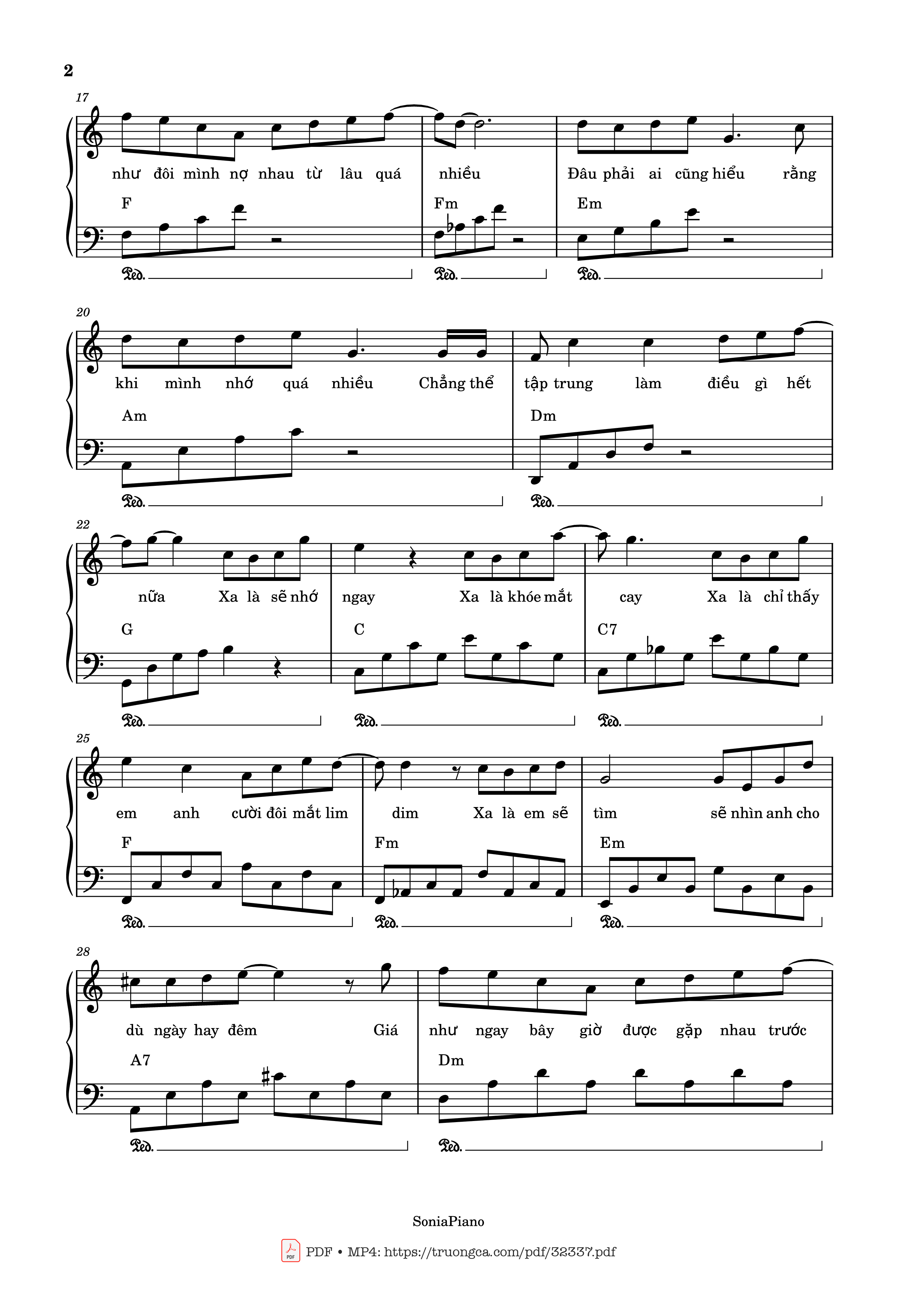Page 2 of Sheet music PDF Trời Giấu Trời Mang Đi Piano - Viruss