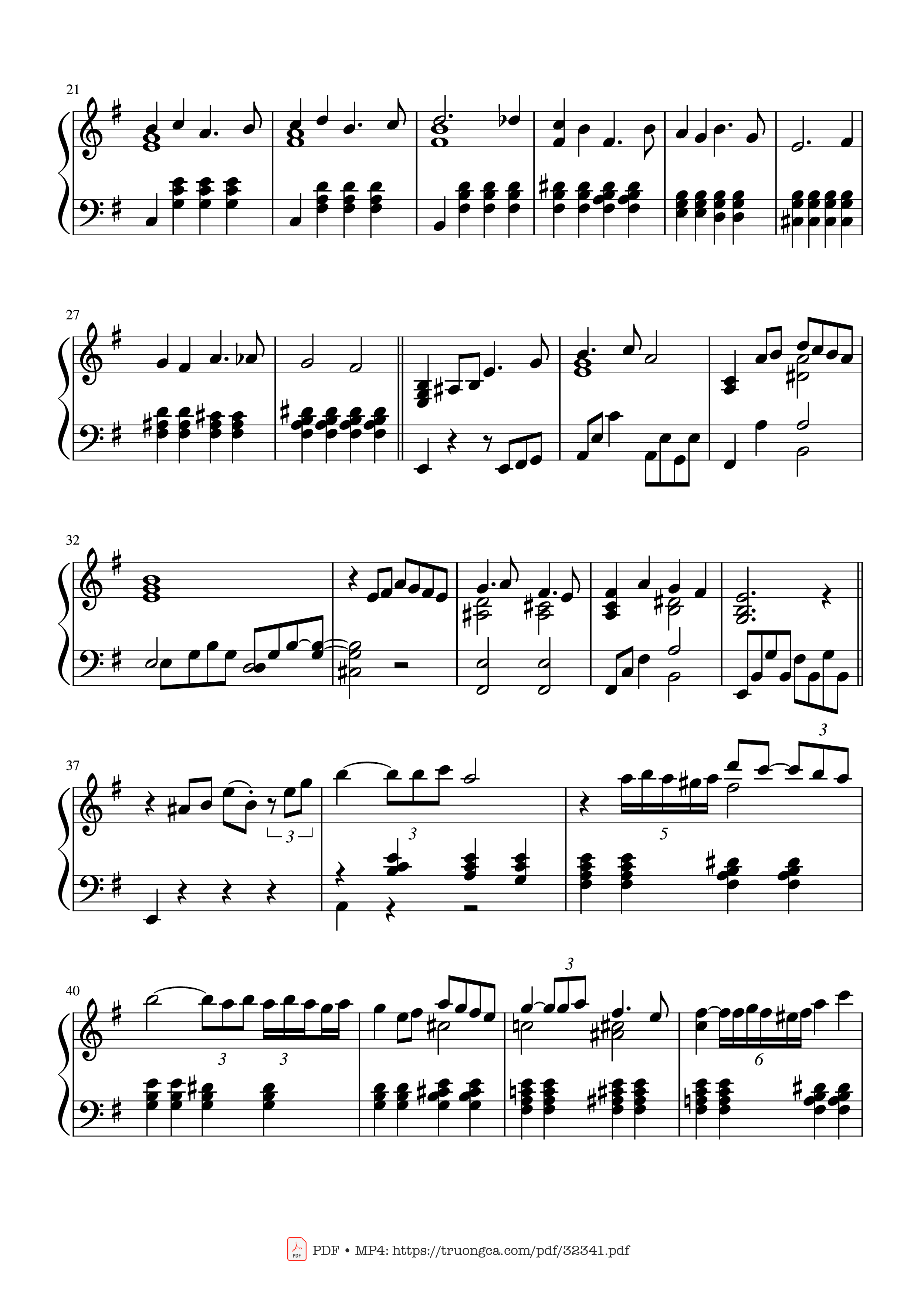 Page 2 of Sheet music PDF Piano Love Theme from Sunflower Piano - Henry Mancini
