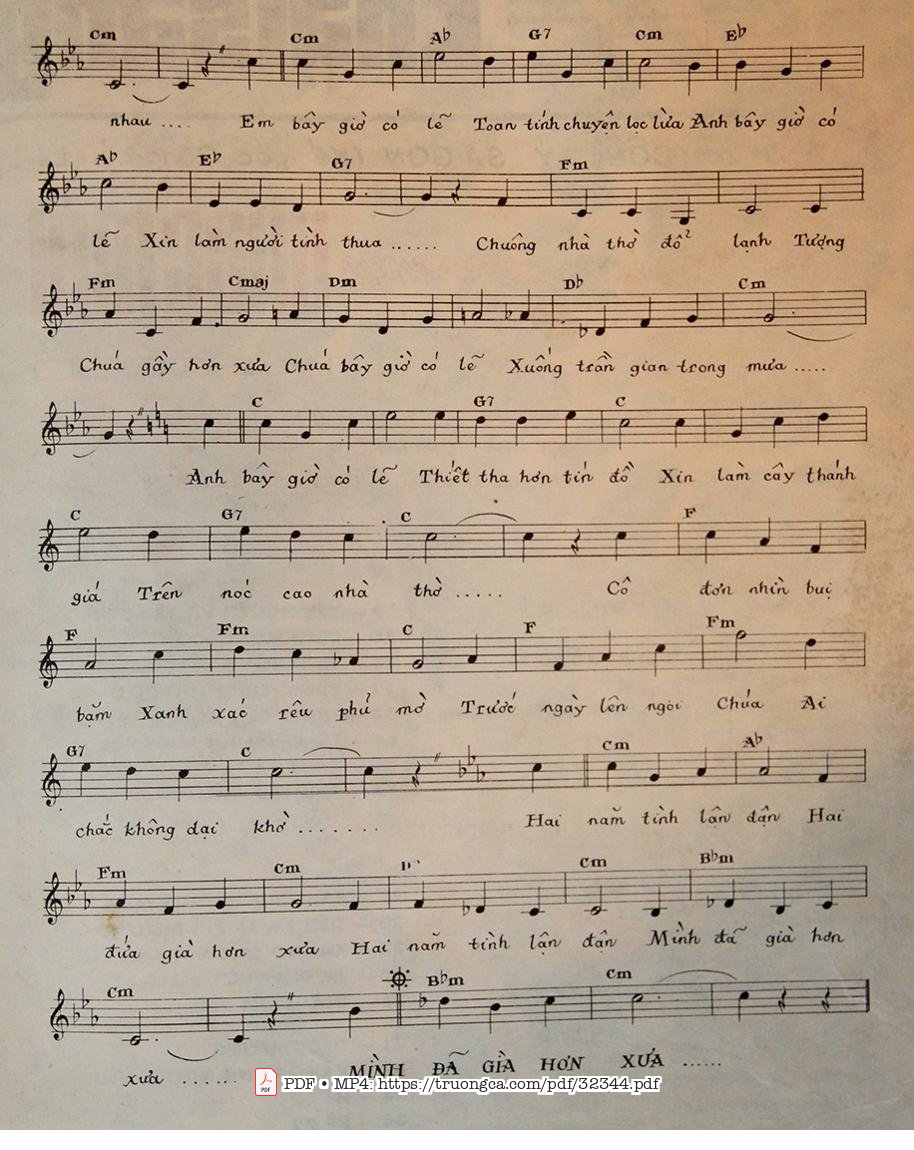 Page 2 of Sheet music PDF Hai Năm Tình Lận Đận - Nguyễn Tất Nhiên