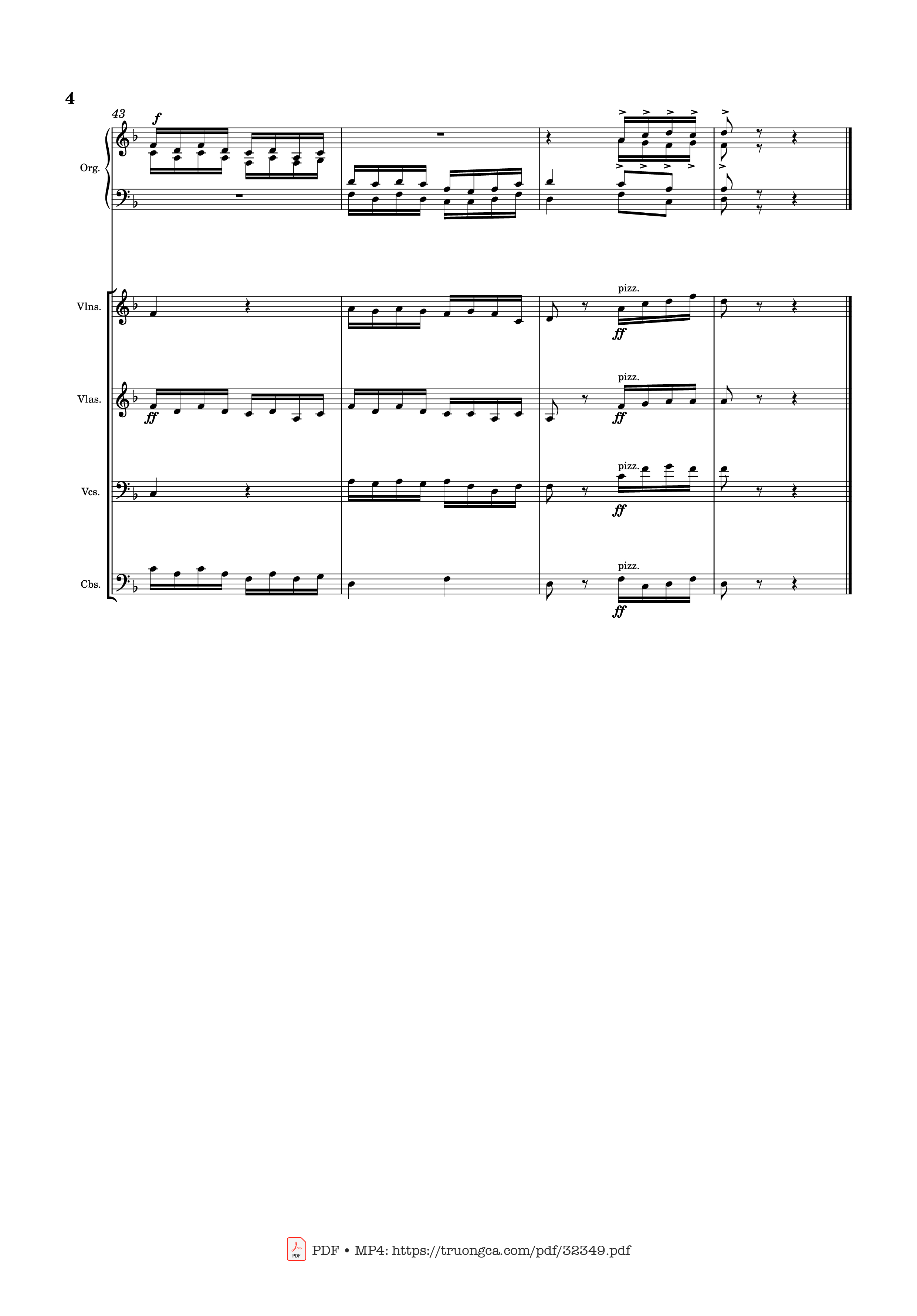 Page 4 of Sheet music PDF Tình Chúa Cao Vời (Hợp xướng Violin, Organ, Sáo) - Lm. Duy Thiên