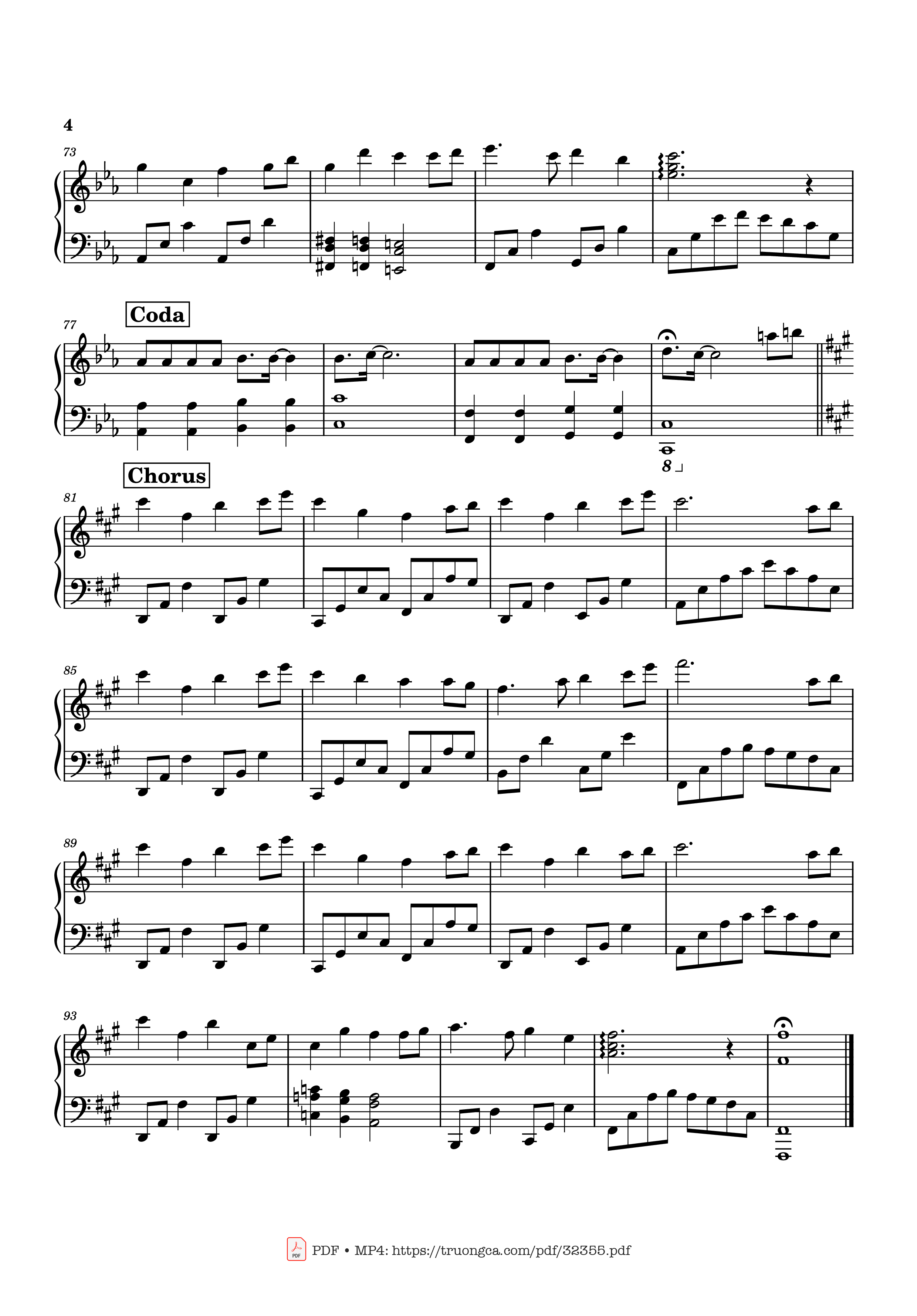 Page 4 of Sheet music PDF Piano Nỗi Đau Giữa Hoà Bình Piano - Nguyễn Văn Chung