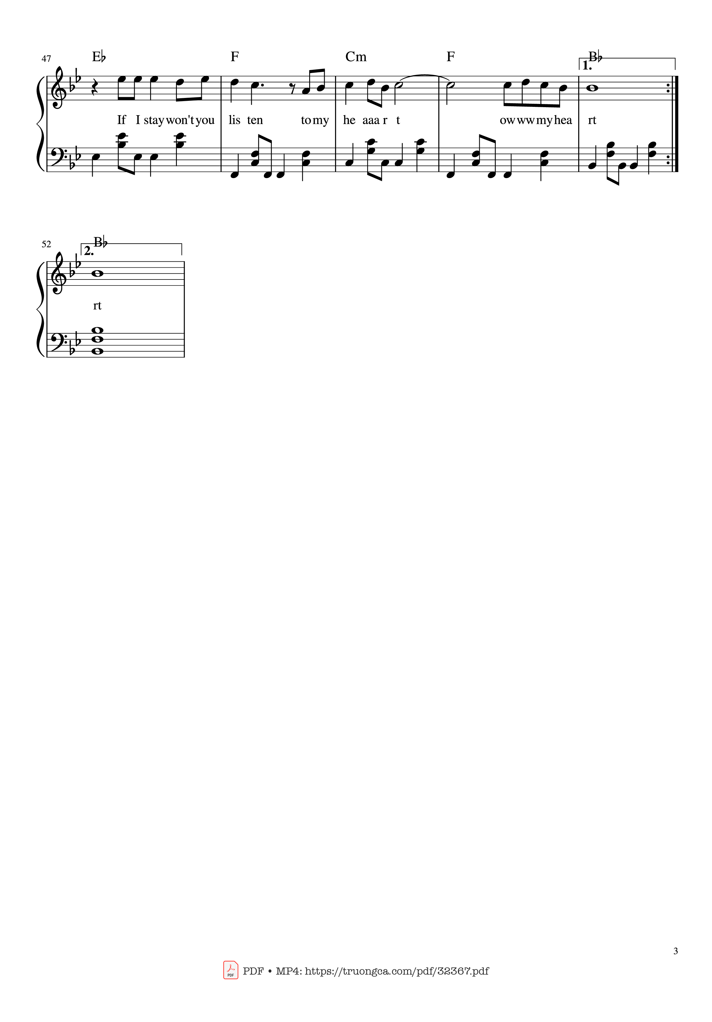 Page 3 of Sheet music PDF Piano I Don