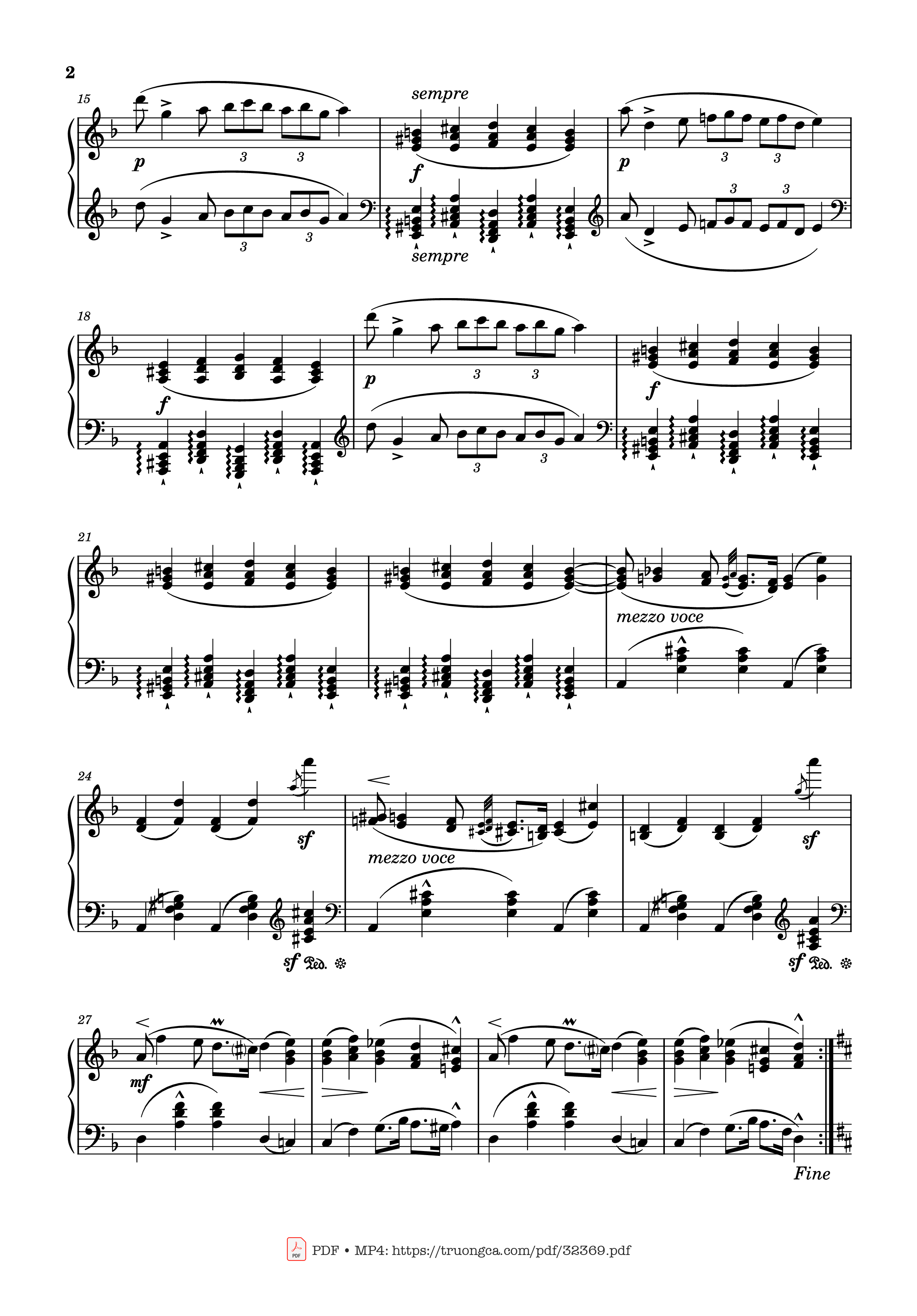 Page 2 of Sheet music PDF Piano Zorcico in D Minor Piano - Charles-Valentin Alkan