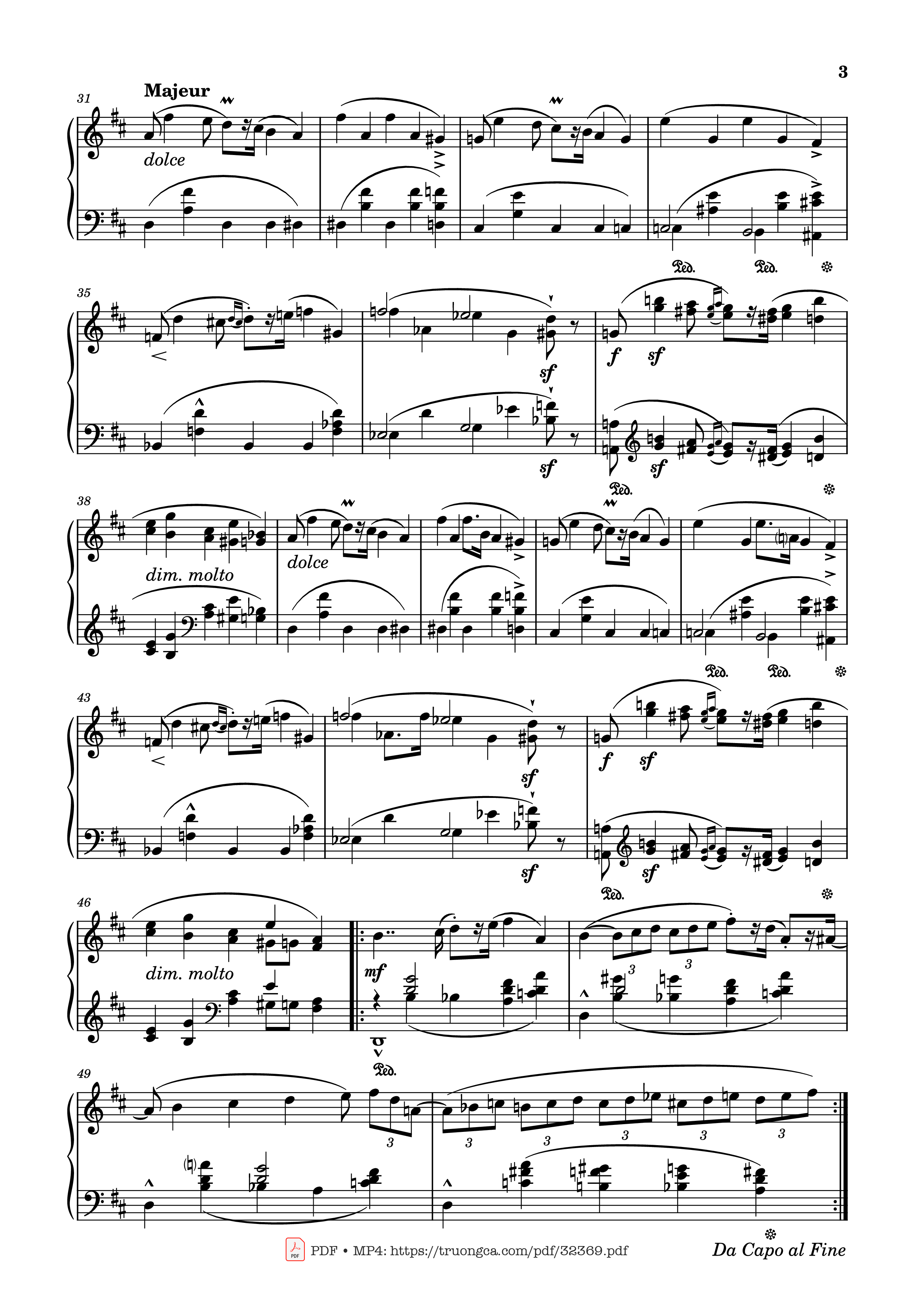 Page 3 of Sheet music PDF Piano Zorcico in D Minor Piano - Charles-Valentin Alkan