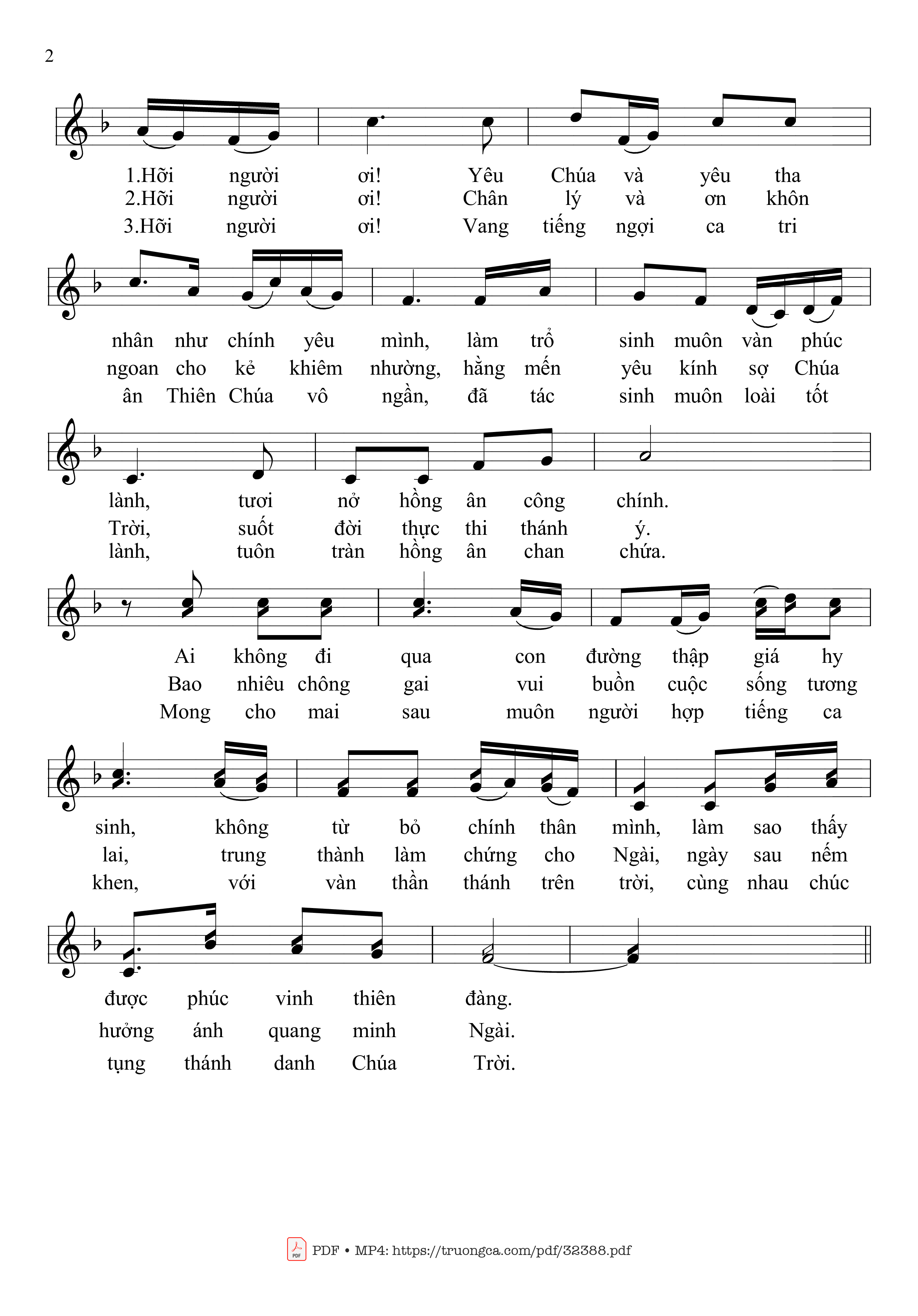 Page 2 of Sheet music PDF Ai Đang Khát Mong Tìm Kiếm Nước Trời - Mai Hoàng Công