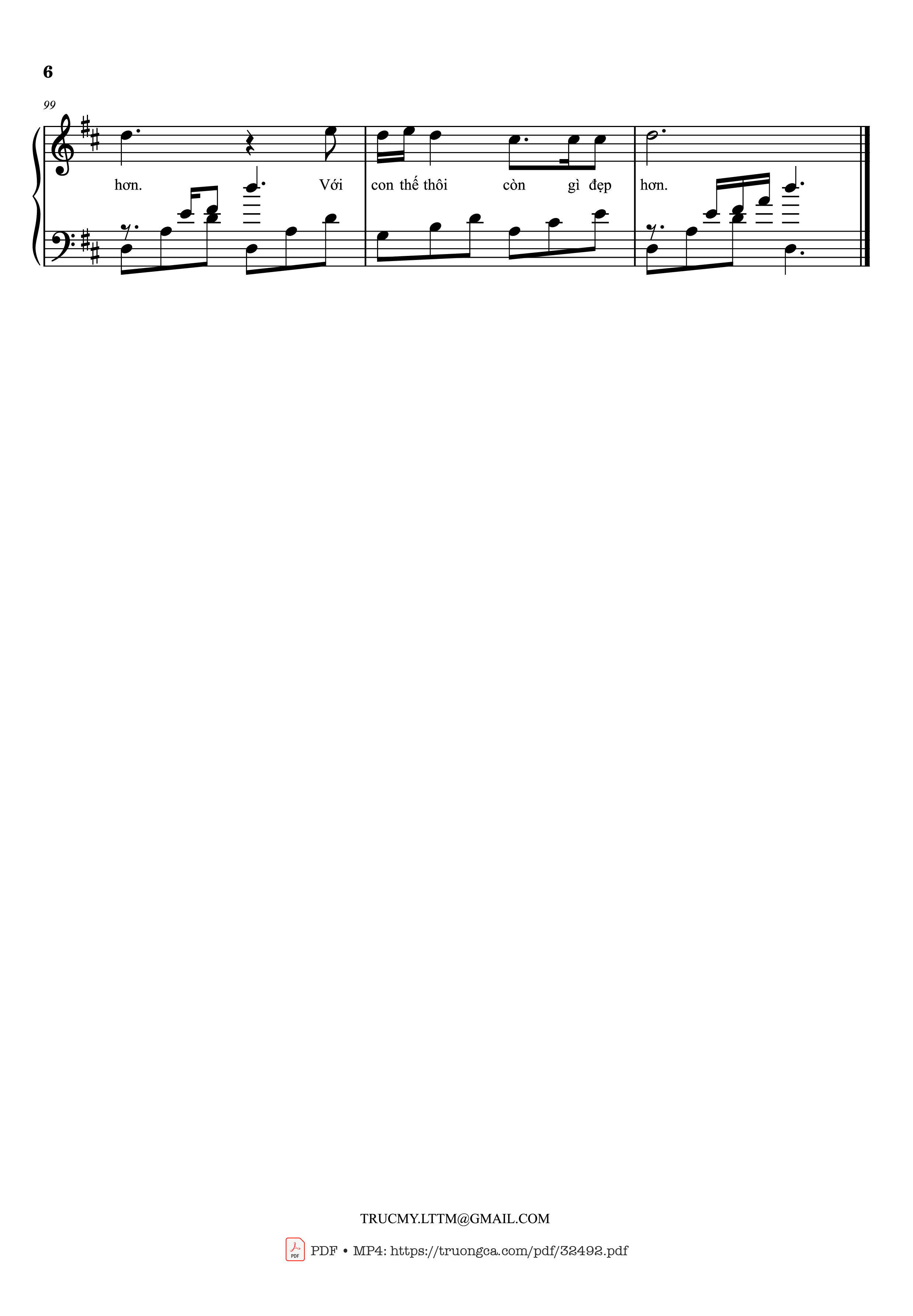 Page 6 of Sheet music PDF Còn gì đẹp hơn Piano - Mưa đỏ OST
