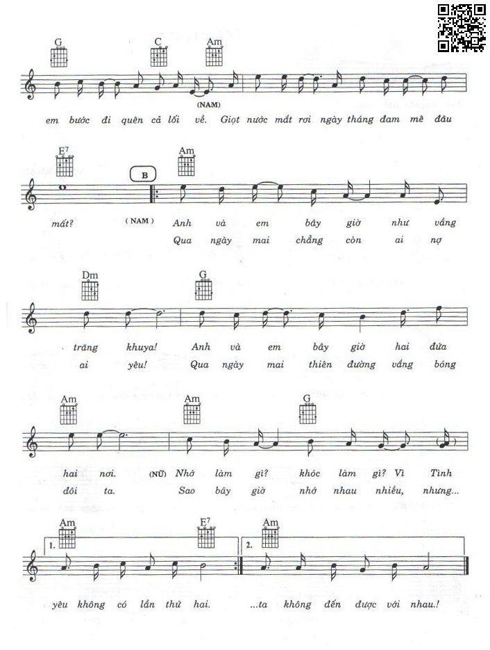 Page 2 of Sheet music PDF Lời nguyền - Minh Khang