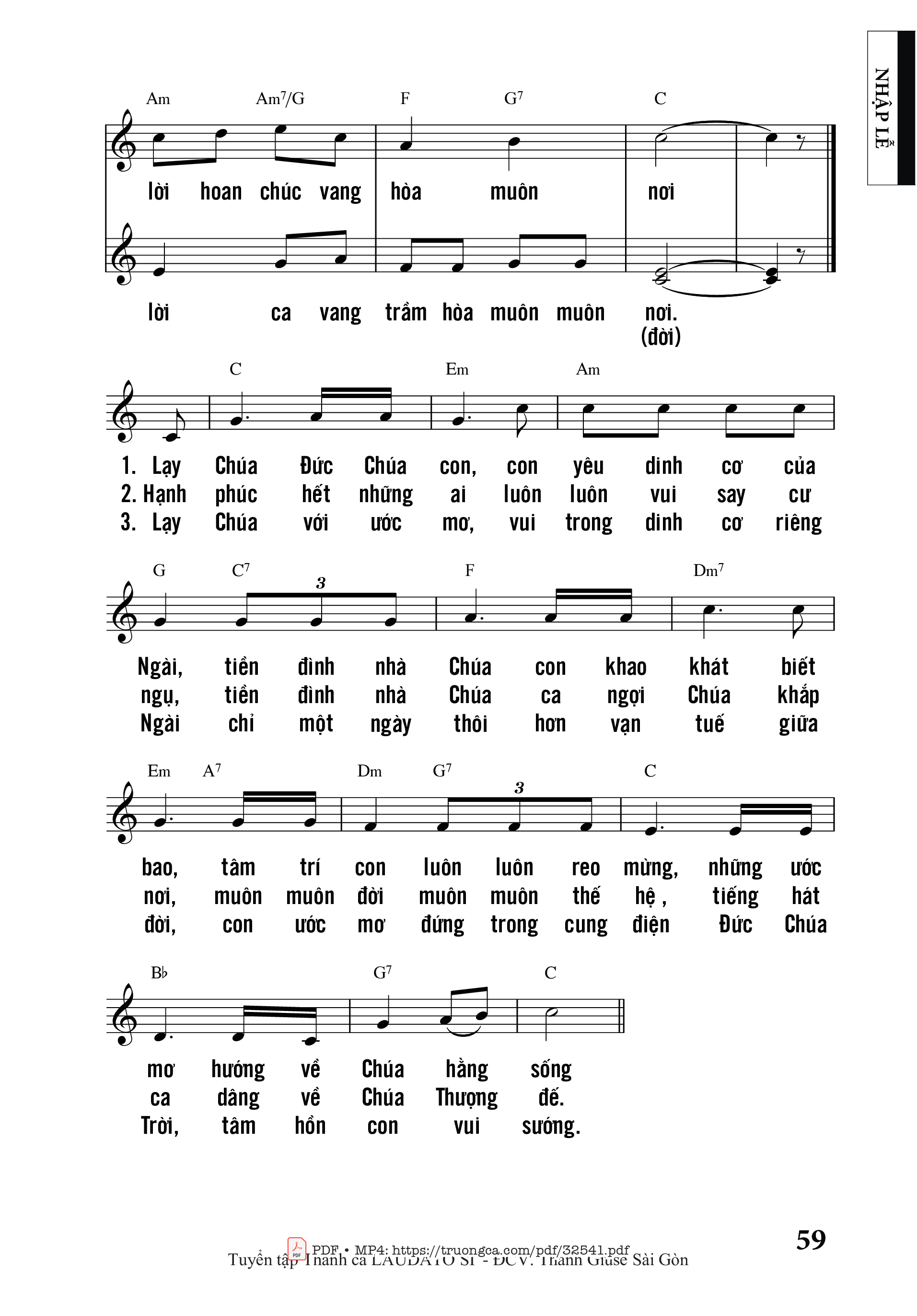 Page 2 of Sheet music PDF Về Nhà Chúa 2 - Văn Chi