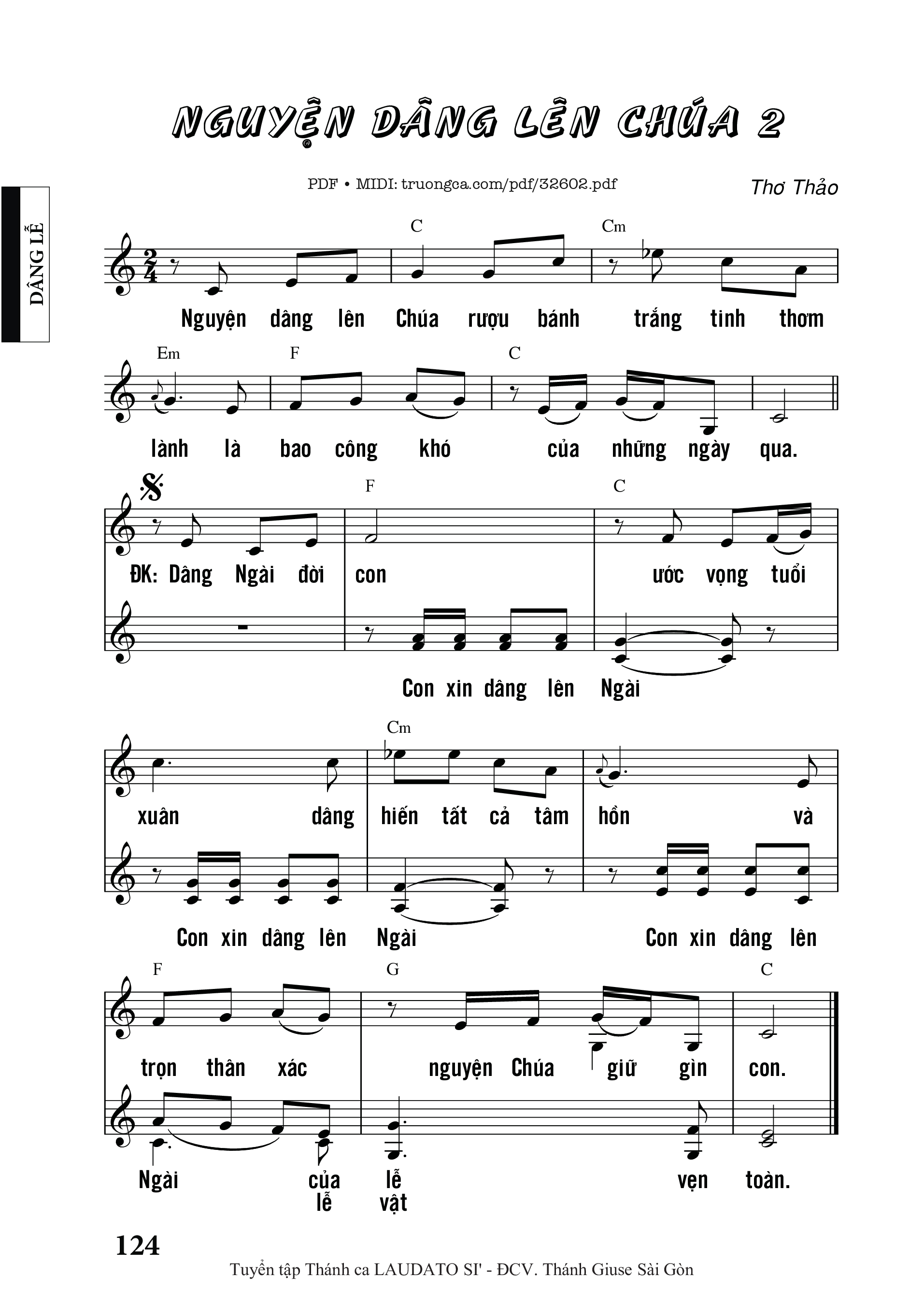 Nguyện Dâng Lên Chúa 2