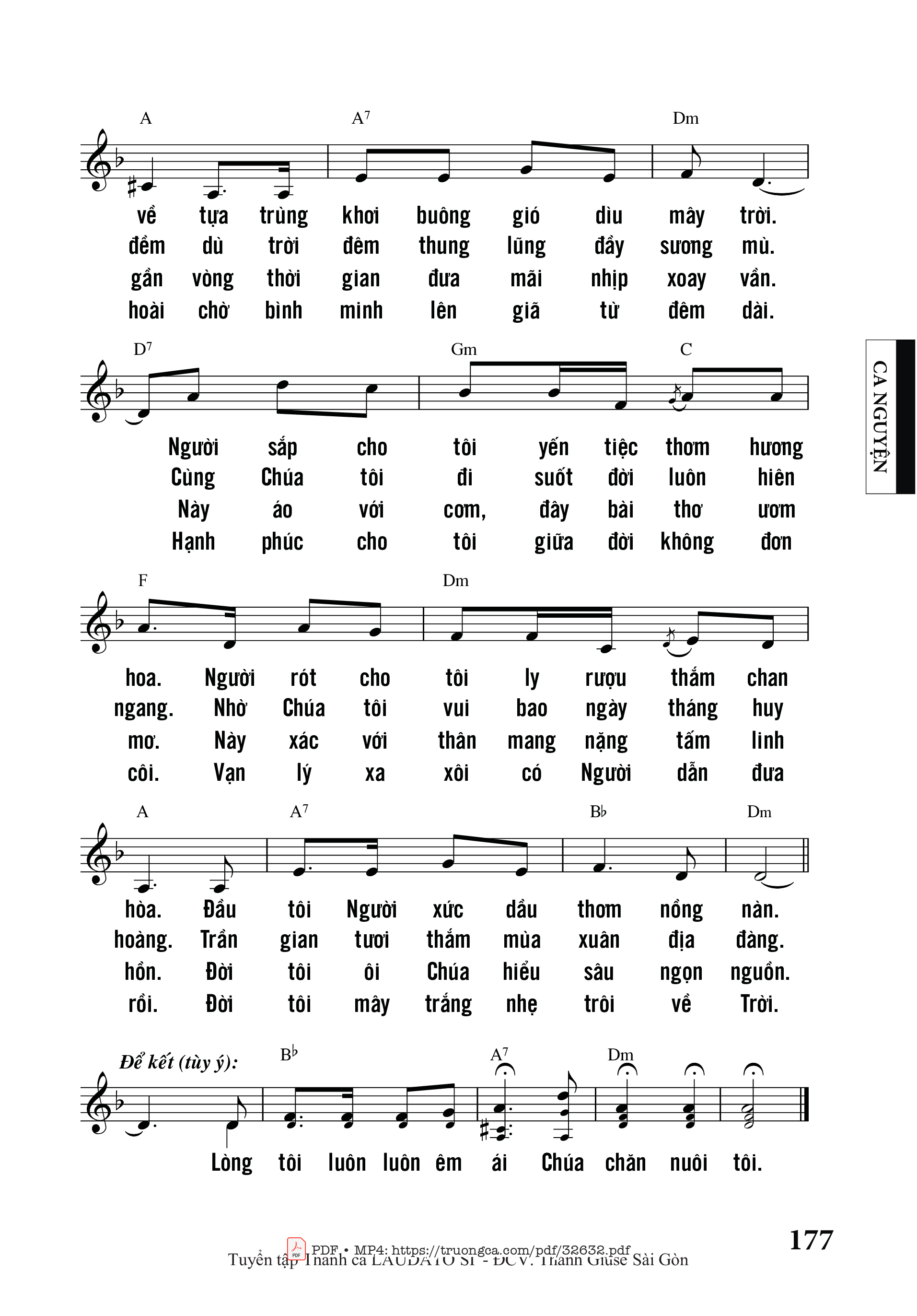 Page 2 of Sheet music PDF Chúa Chăn Nuôi Tôi 2 - Phanxicô