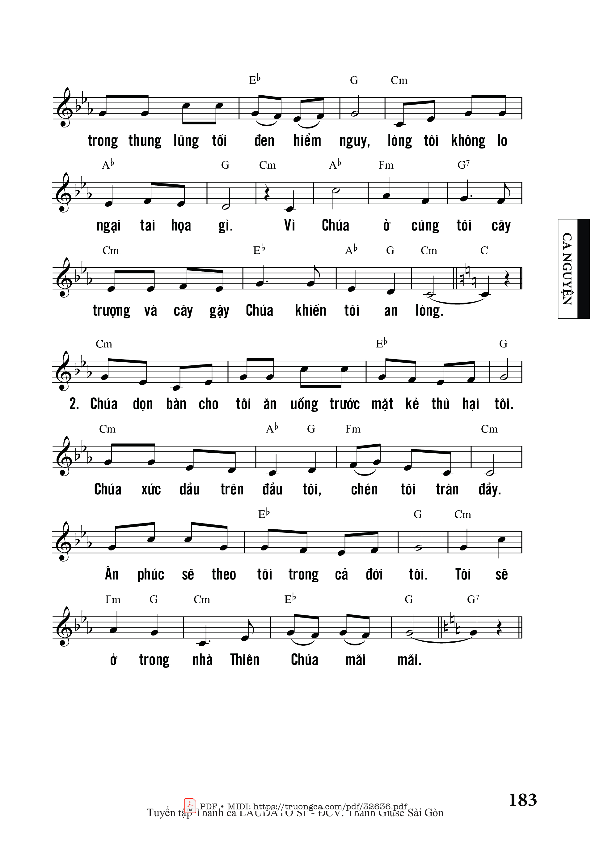 Page 2 of Sheet music PDF Chúa Khoan Nhân - Vinh Hạnh