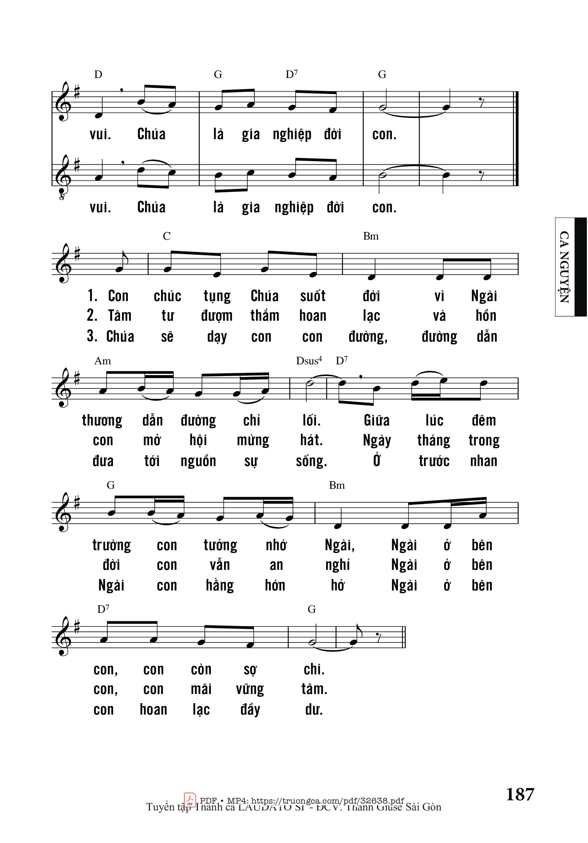 Page 2 of Sheet music PDF Chúa Là Gia Nghiệp - Mi Trầm