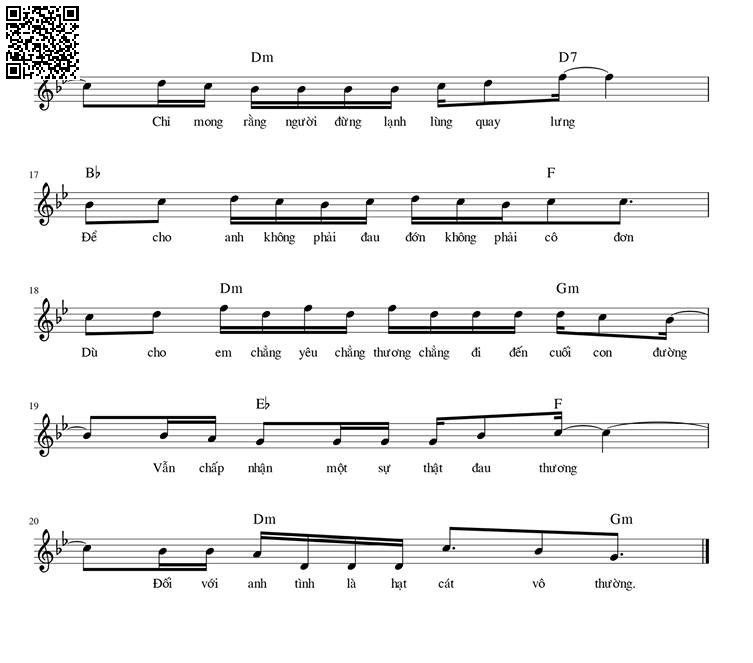 Page 2 of Sheet music PDF Lời nói dối không thật - Phạm Trưởng