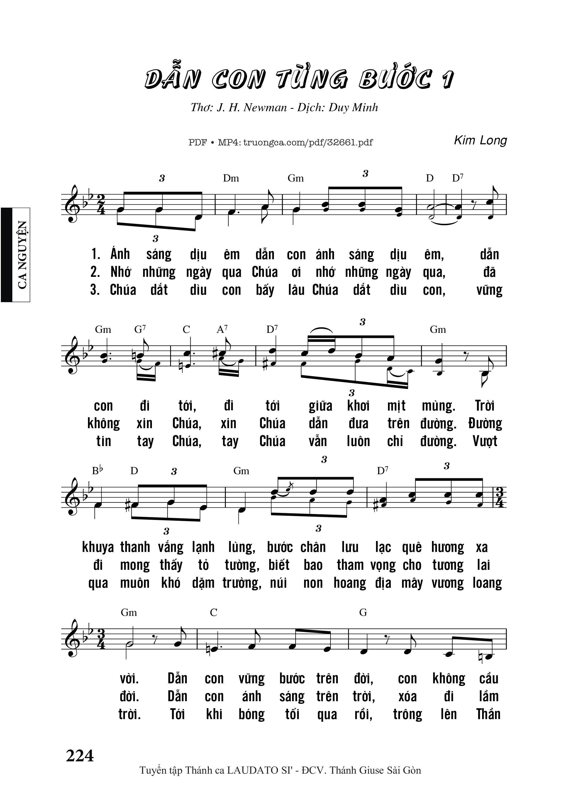 Sheet PDF of Dẫn Con Từng Bước 1