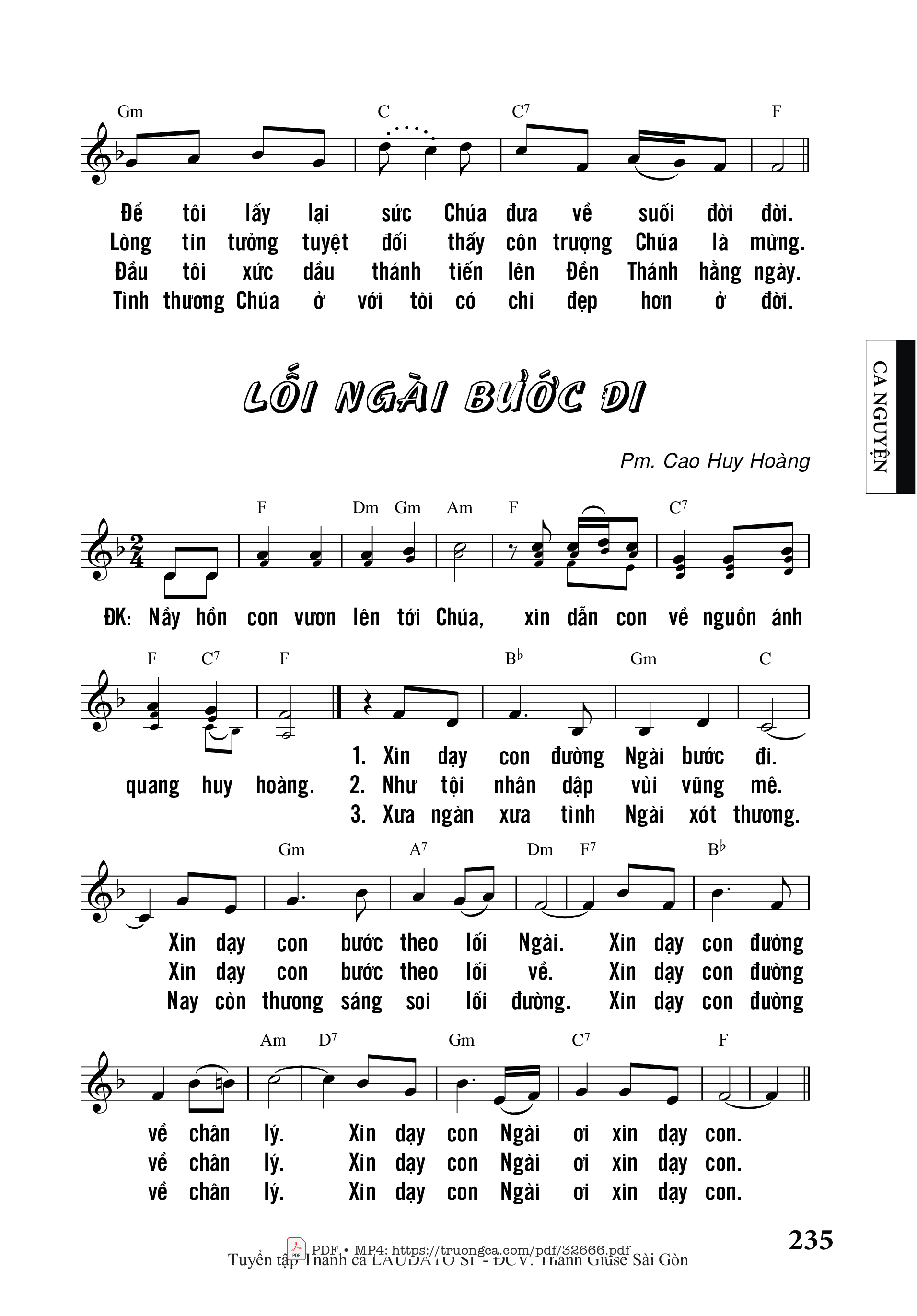 Page 2 of Sheet music PDF Đồng Cỏ Tươi - Hùng Lân