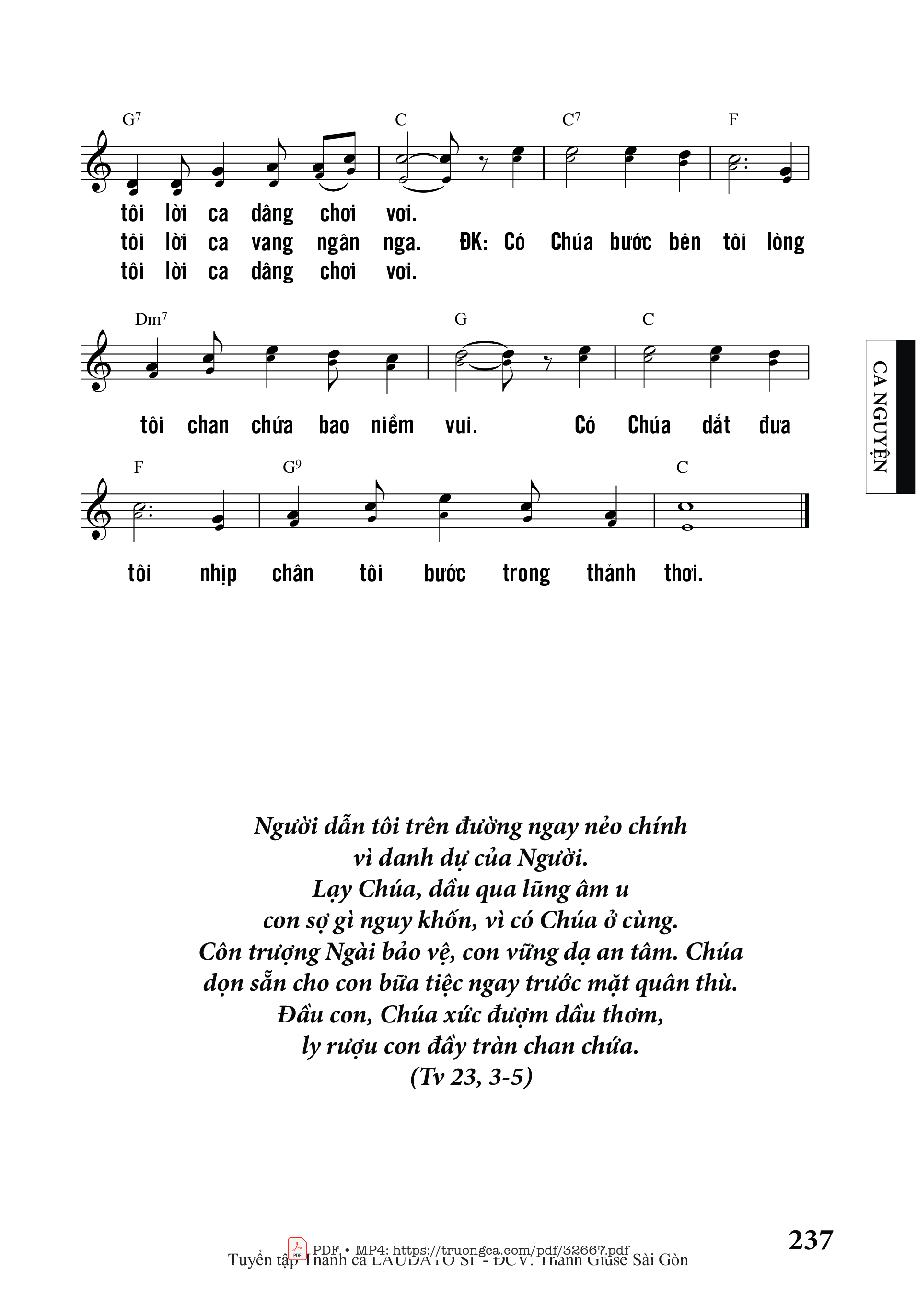 Page 2 of Sheet music PDF Đồng Xanh Thơ - Cao Huy Hoàng