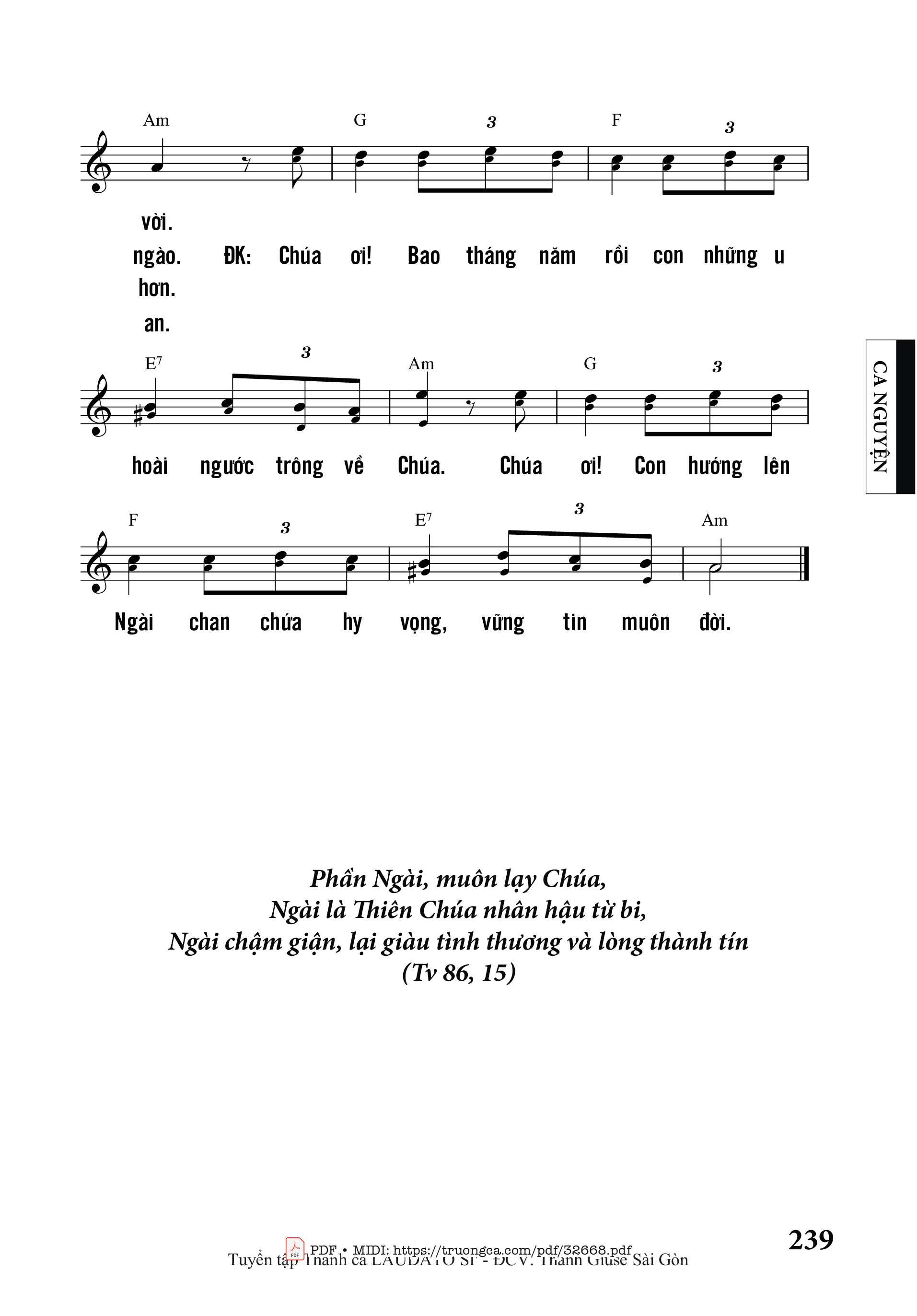 Page 2 of Sheet music PDF Dù Con Chưa Thấy Ngài - Nguyễn Duy