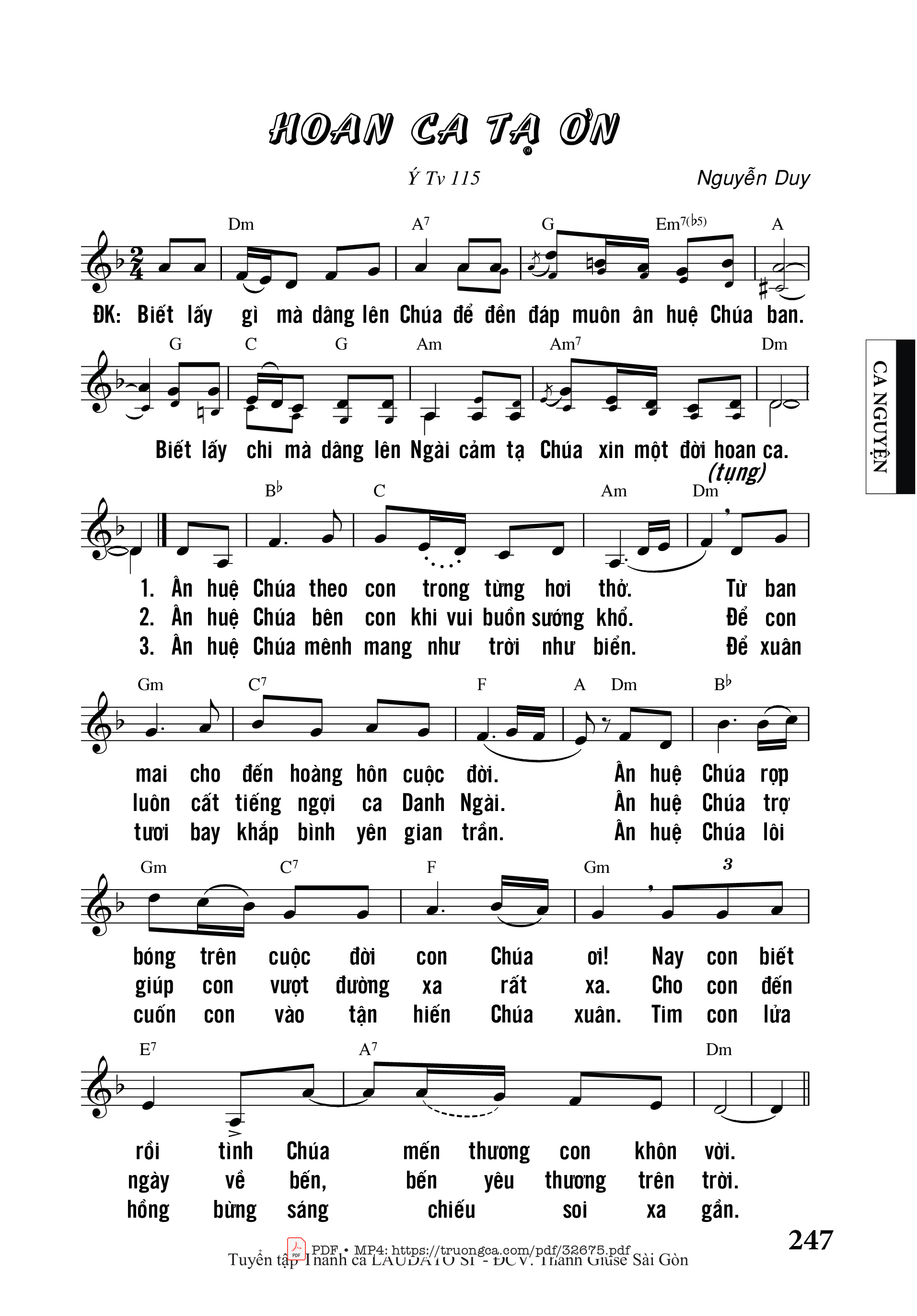 Page 2 of Sheet music PDF Hạnh Phúc Thay - Hùng Lân