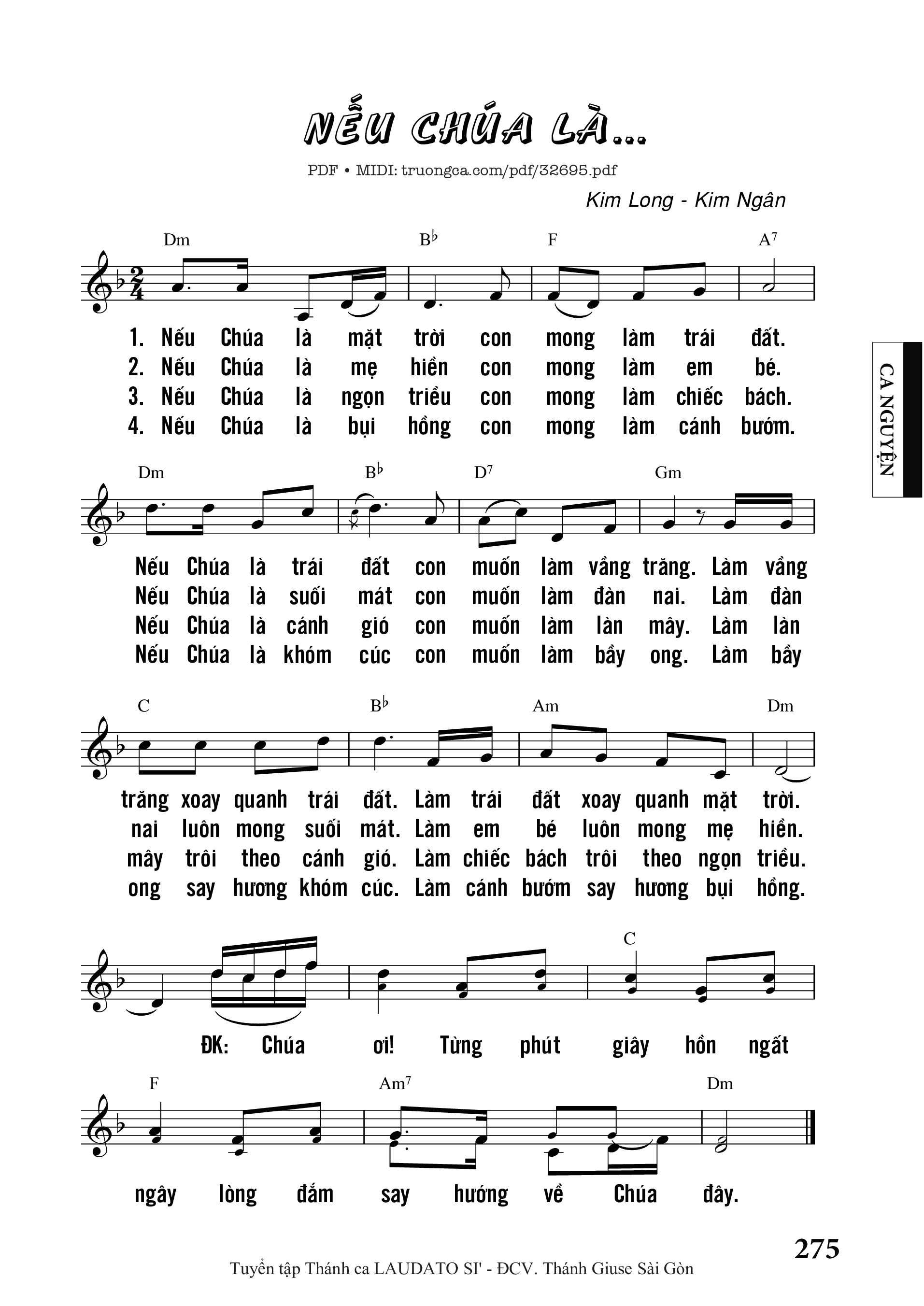 Sheet PDF of Nếu Chúa Là