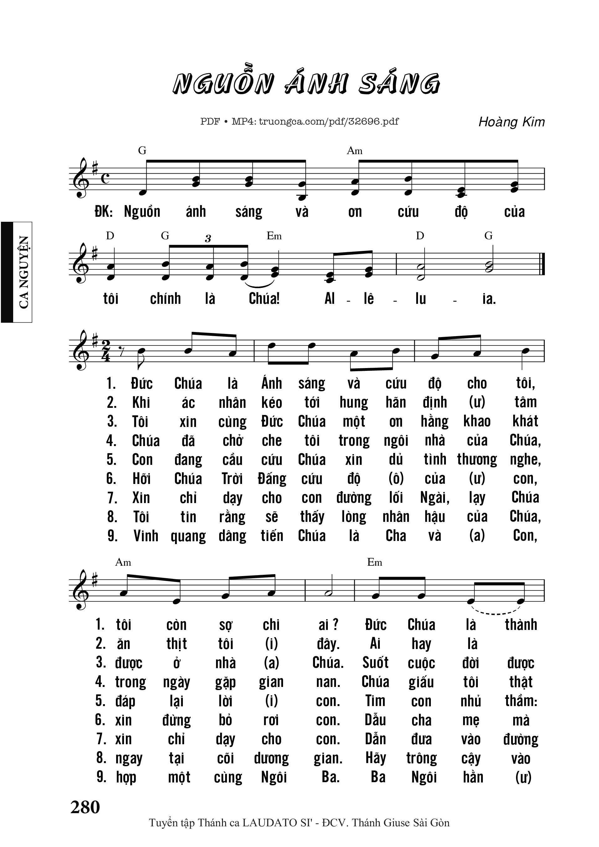 Sheet PDF of Nguồn Ánh Sáng