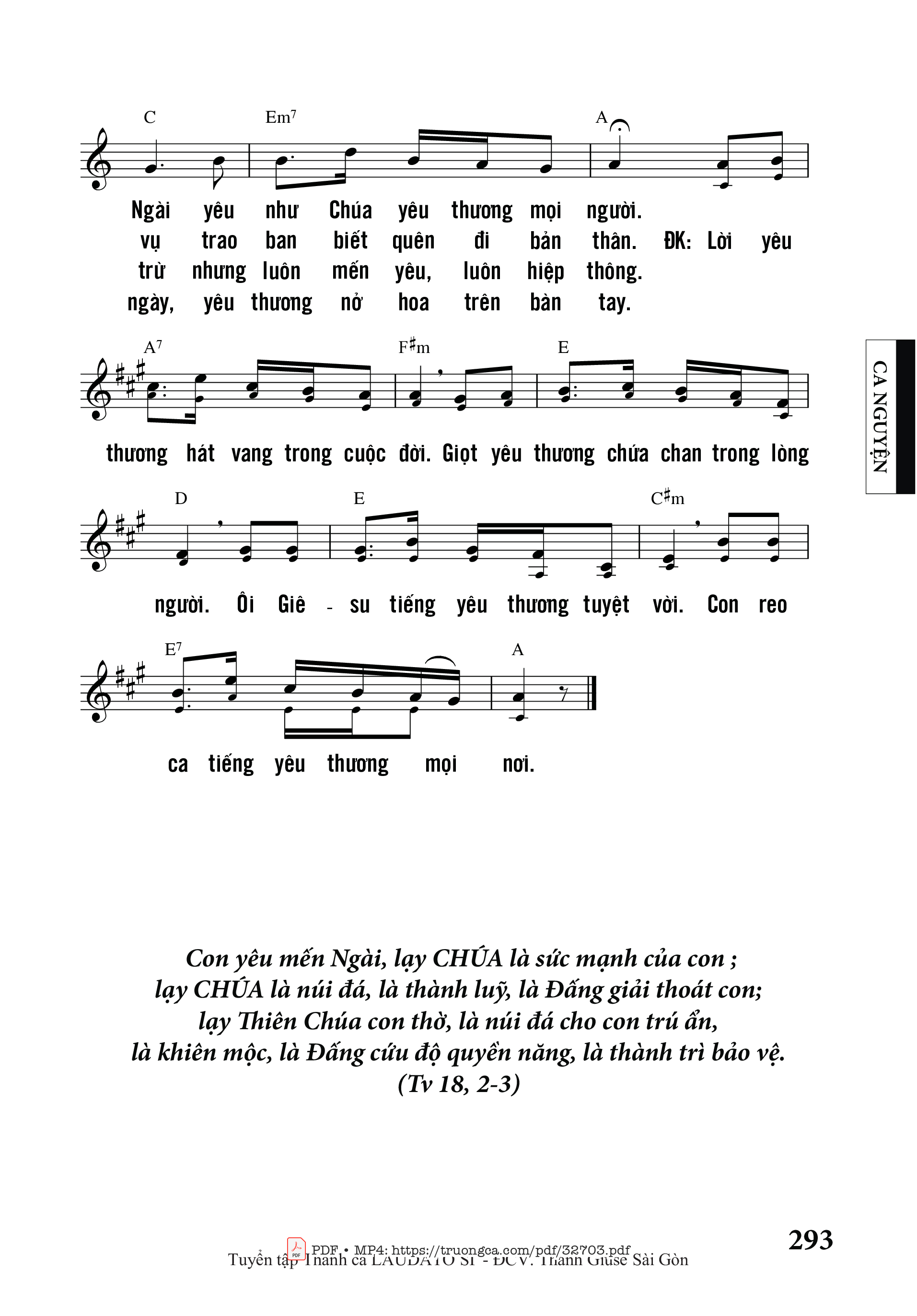 Page 2 of Sheet music PDF Như Thầy Yêu Thương - Nguyễn Duy